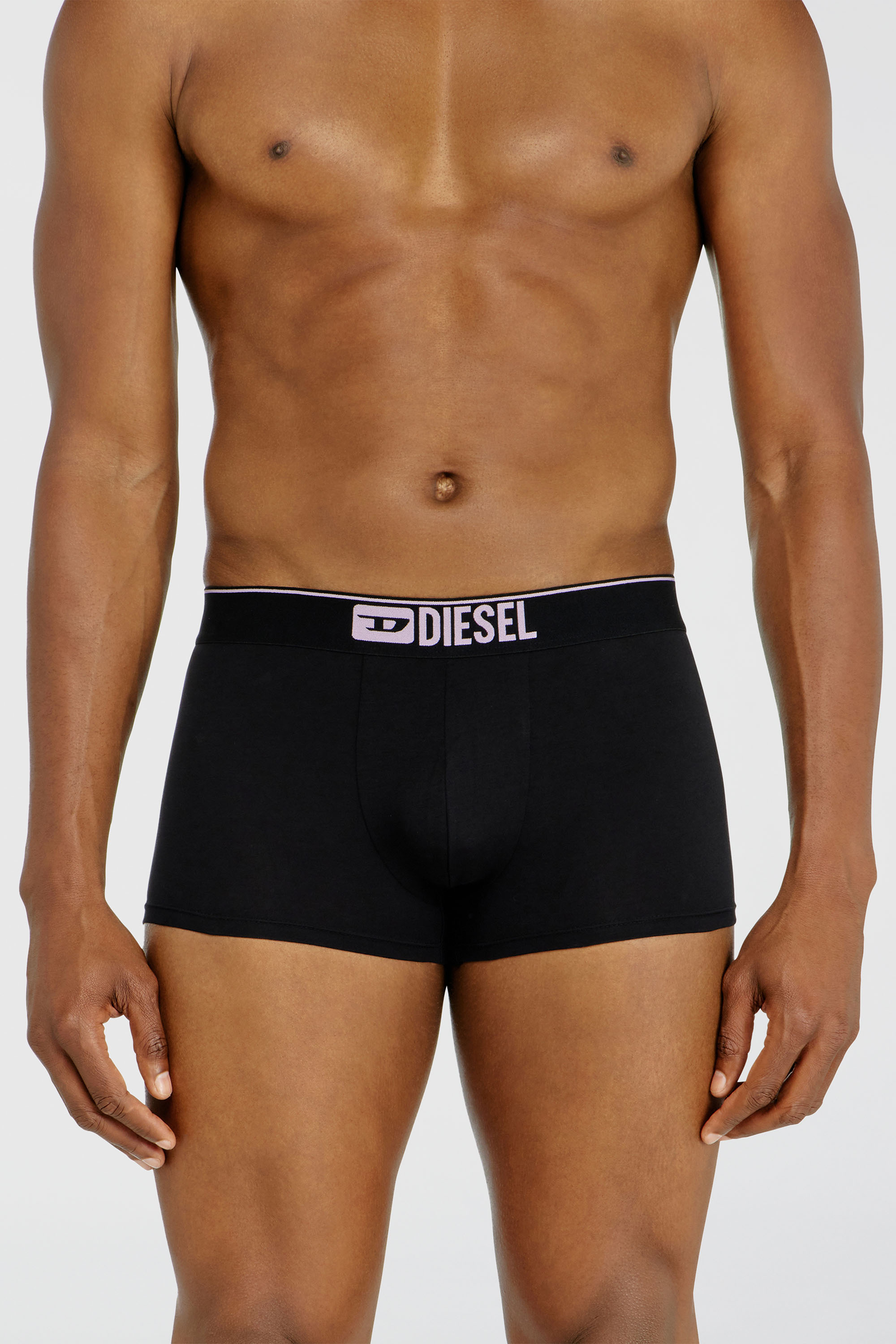 Diesel - UMBX-DAMIENTHREEPACK, Man's Three-pack of plain boxer briefs in Black - 3