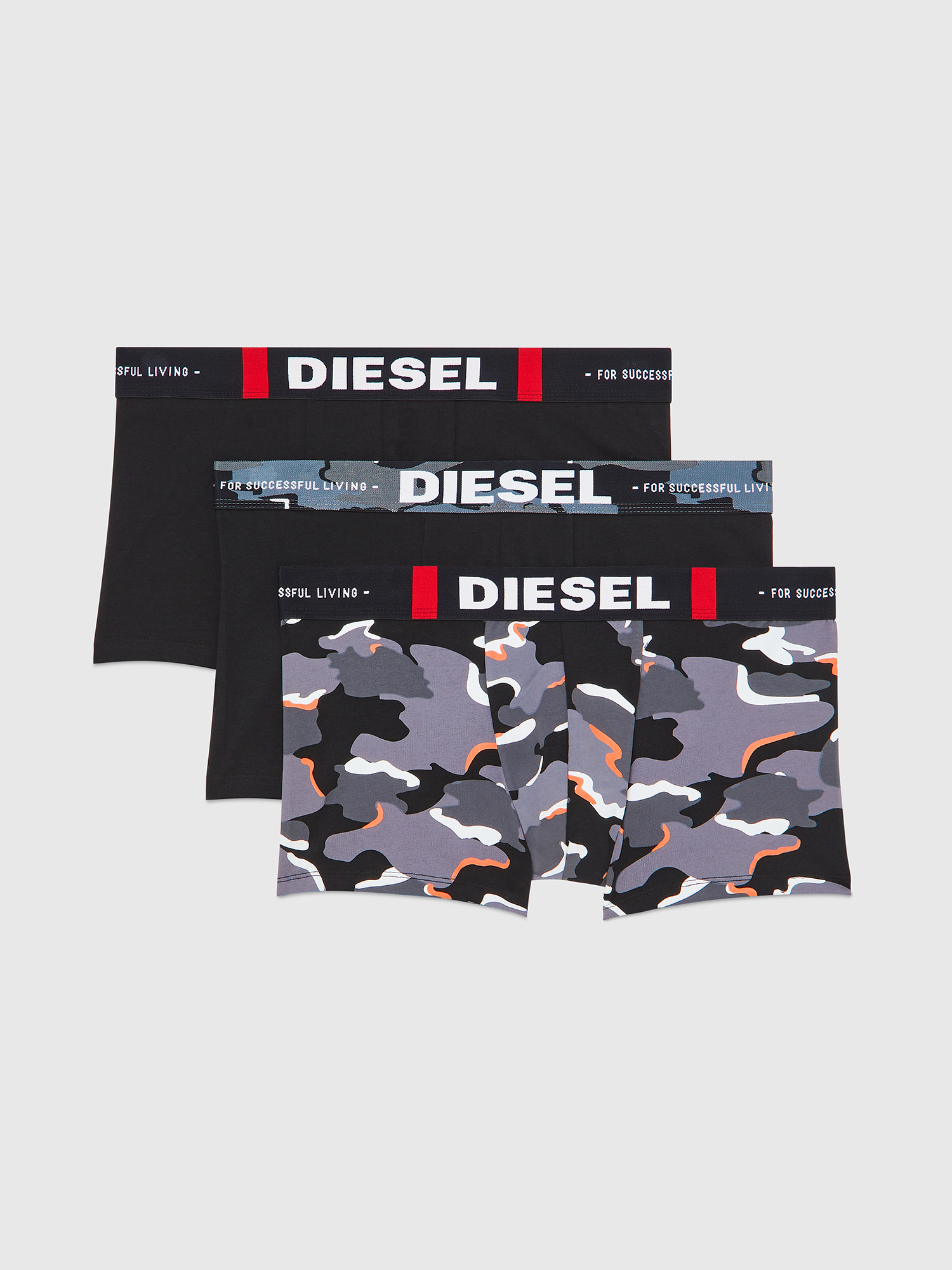 Diesel - UMBX-DAMIENTHREEPACK, Gray/Black - Image 1