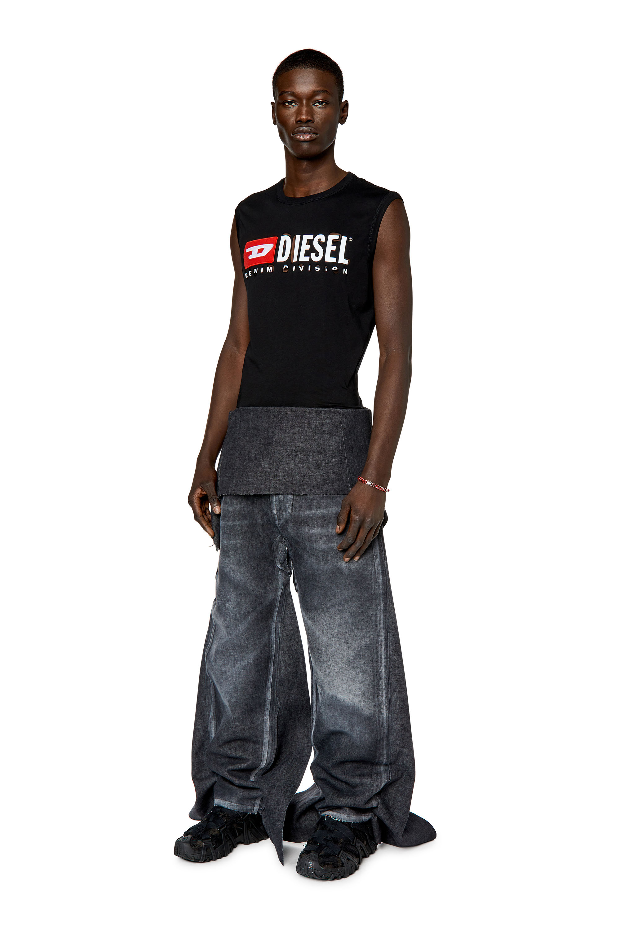 Diesel - T-BISCO-DIVSTROYED, Black - Image 4