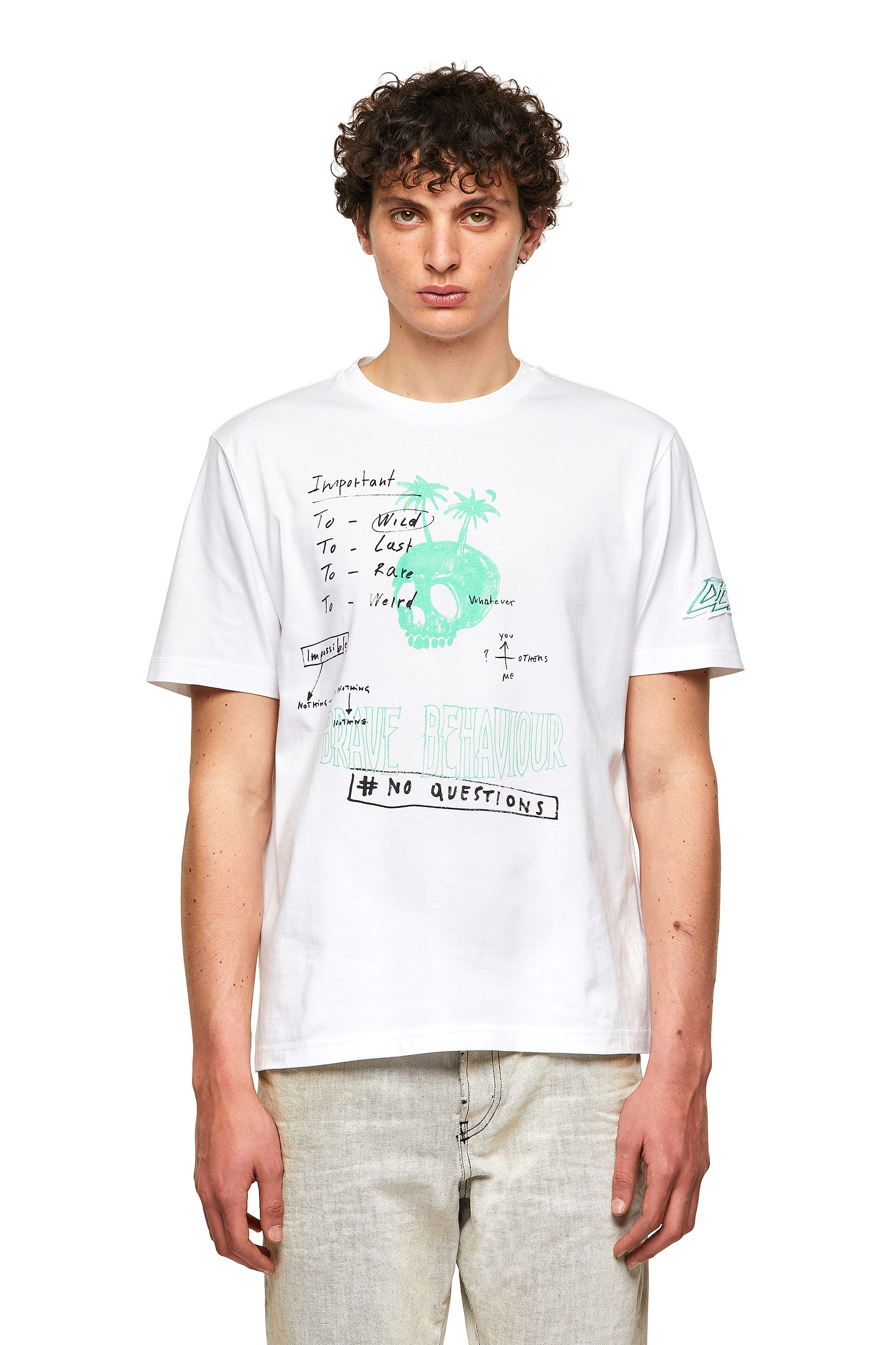 T-JUST-B61, White Diesel - T-JUST-B61, White - T-Shirts - Image 1