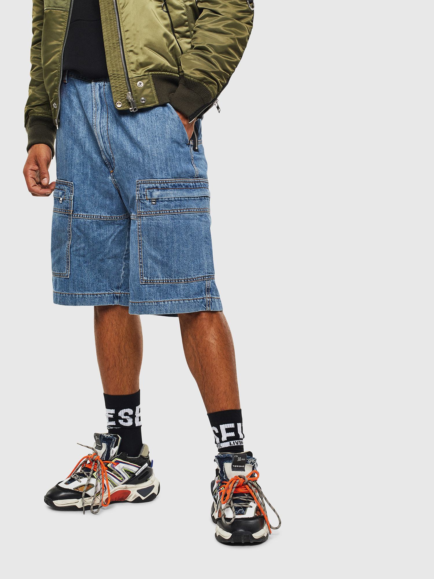 D-LUKS-SHORT, Light Blue Diesel - D-LUKS-SHORT, Light Blue - Shorts - Image 1