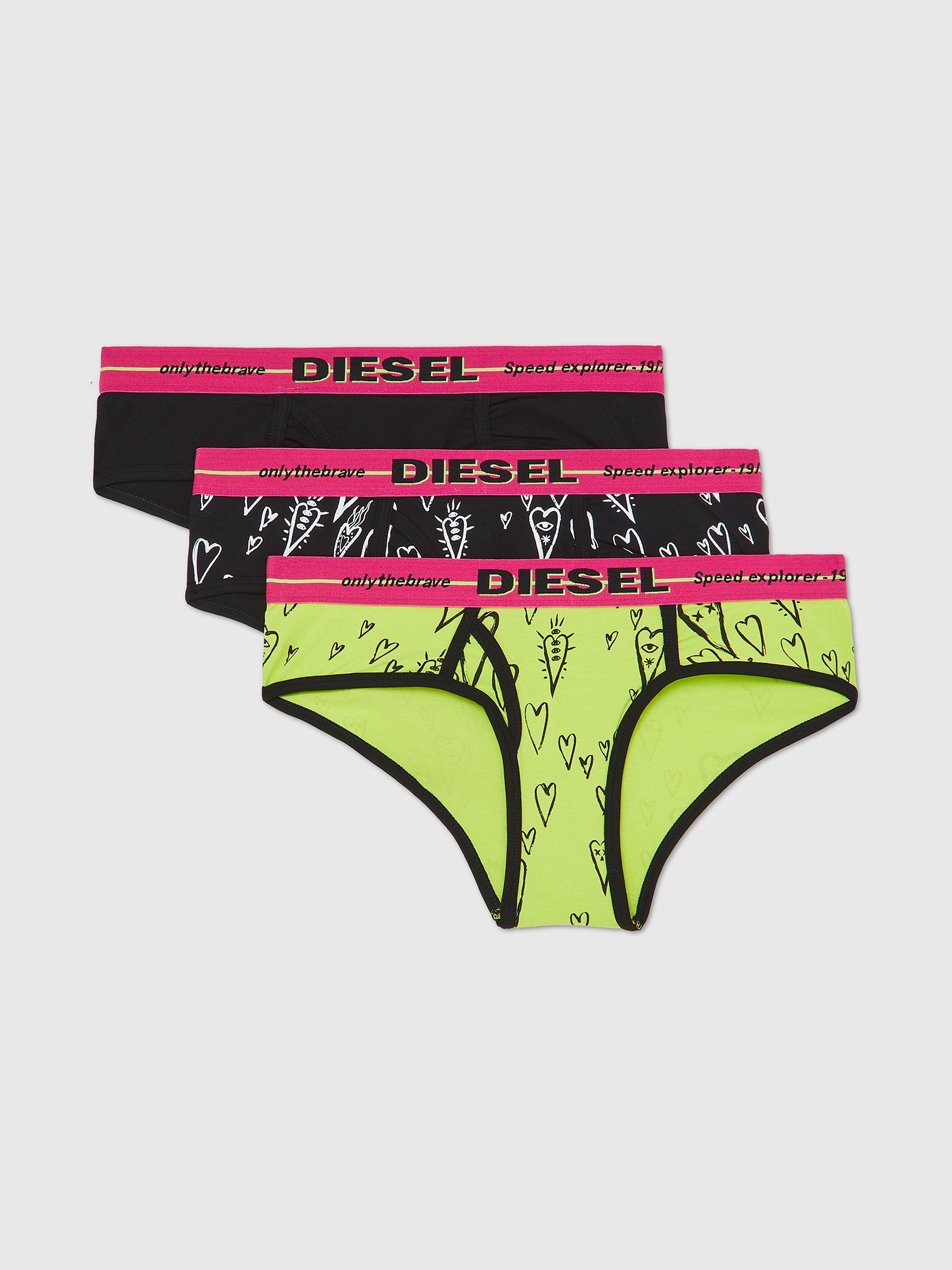 Diesel - UFPN-OXY-THREEPACK, Pink/Black - Image 1