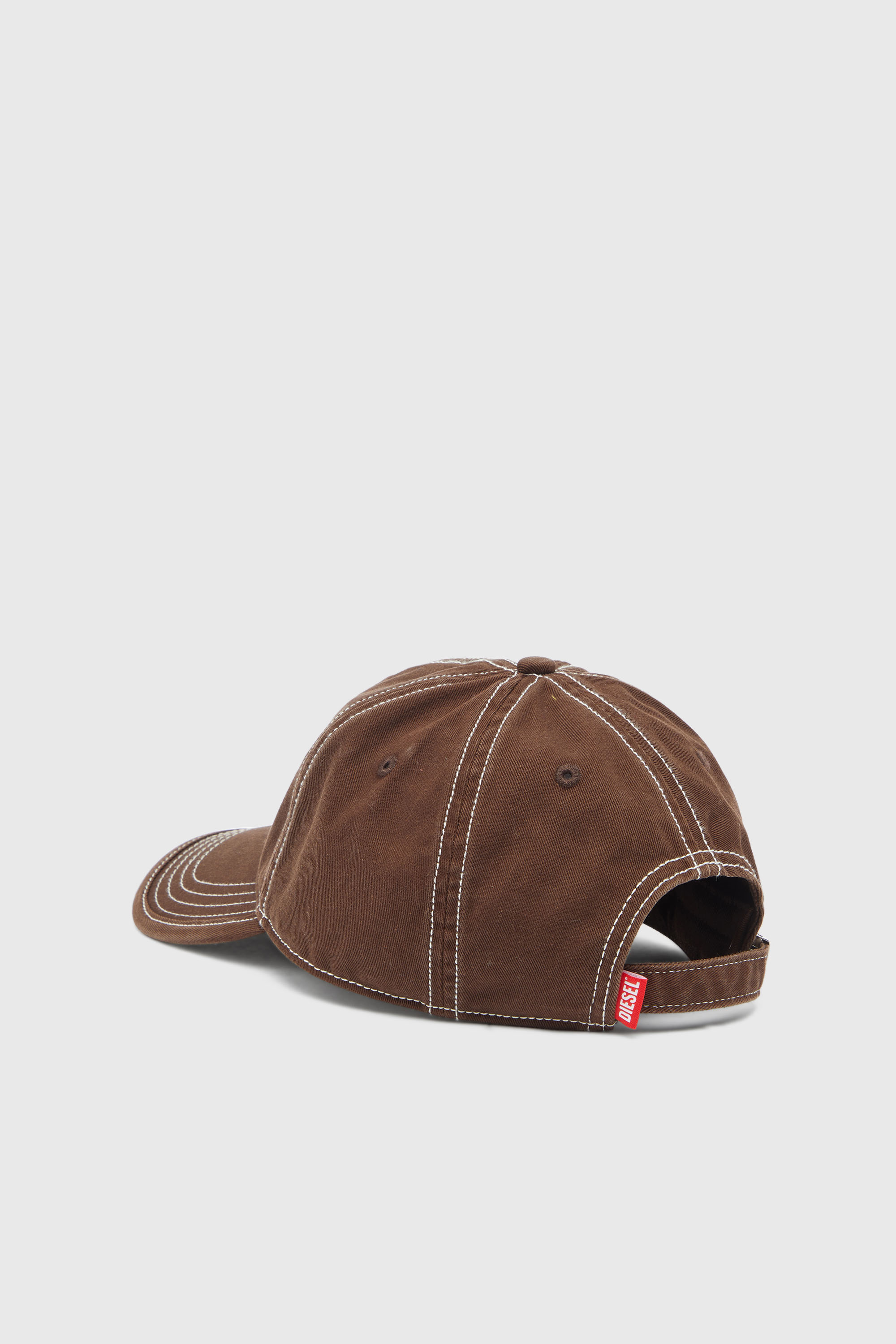 Diesel - C-SIV, Unisex's Baseball cap with script logo patch in Brown - 2