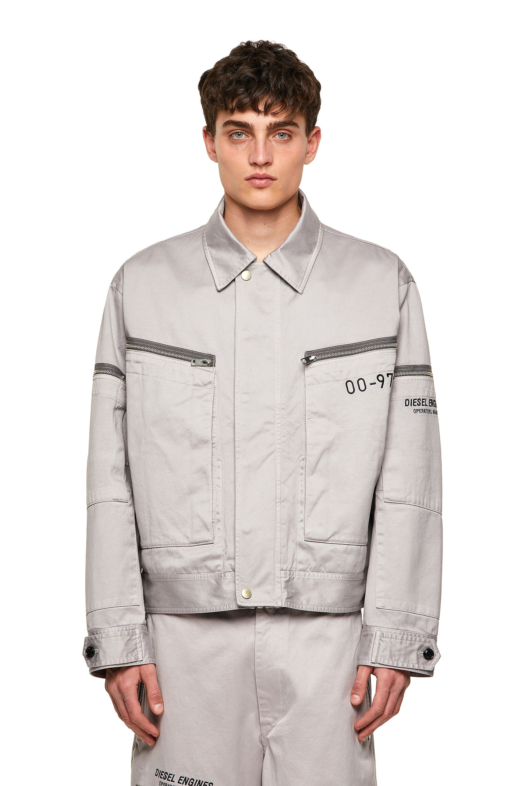 J-THOMPSON-A, Light Grey Diesel - J-THOMPSON-A, Light Grey - Jackets - Image 1