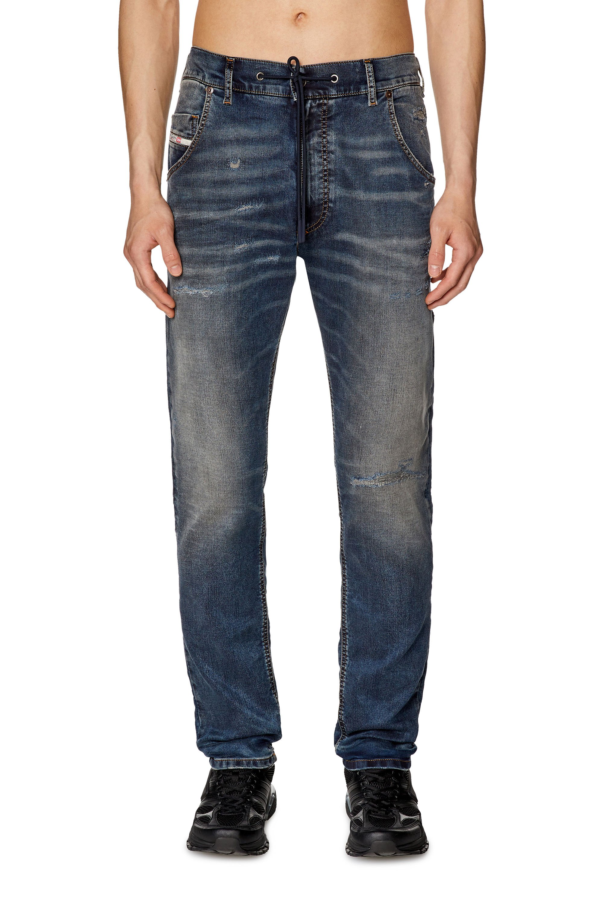Men's Tapered Jeans | Dark blue | Diesel 2030 D-Krooley Joggjeans®