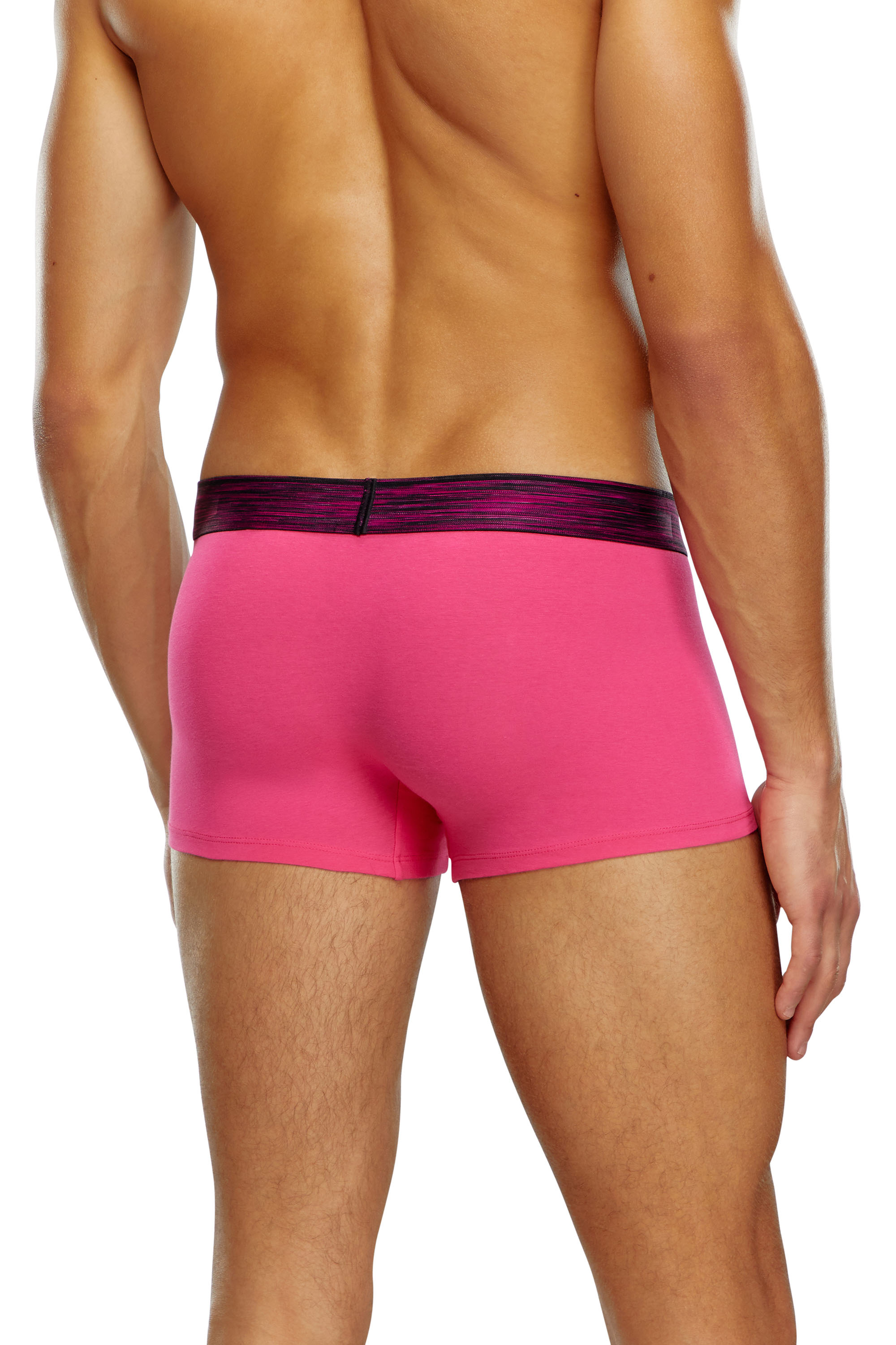 Diesel - UMBX-DAMIENTHREEPACK, Man's Three-pack space-dyed boxer briefs in Pink/Green - 4