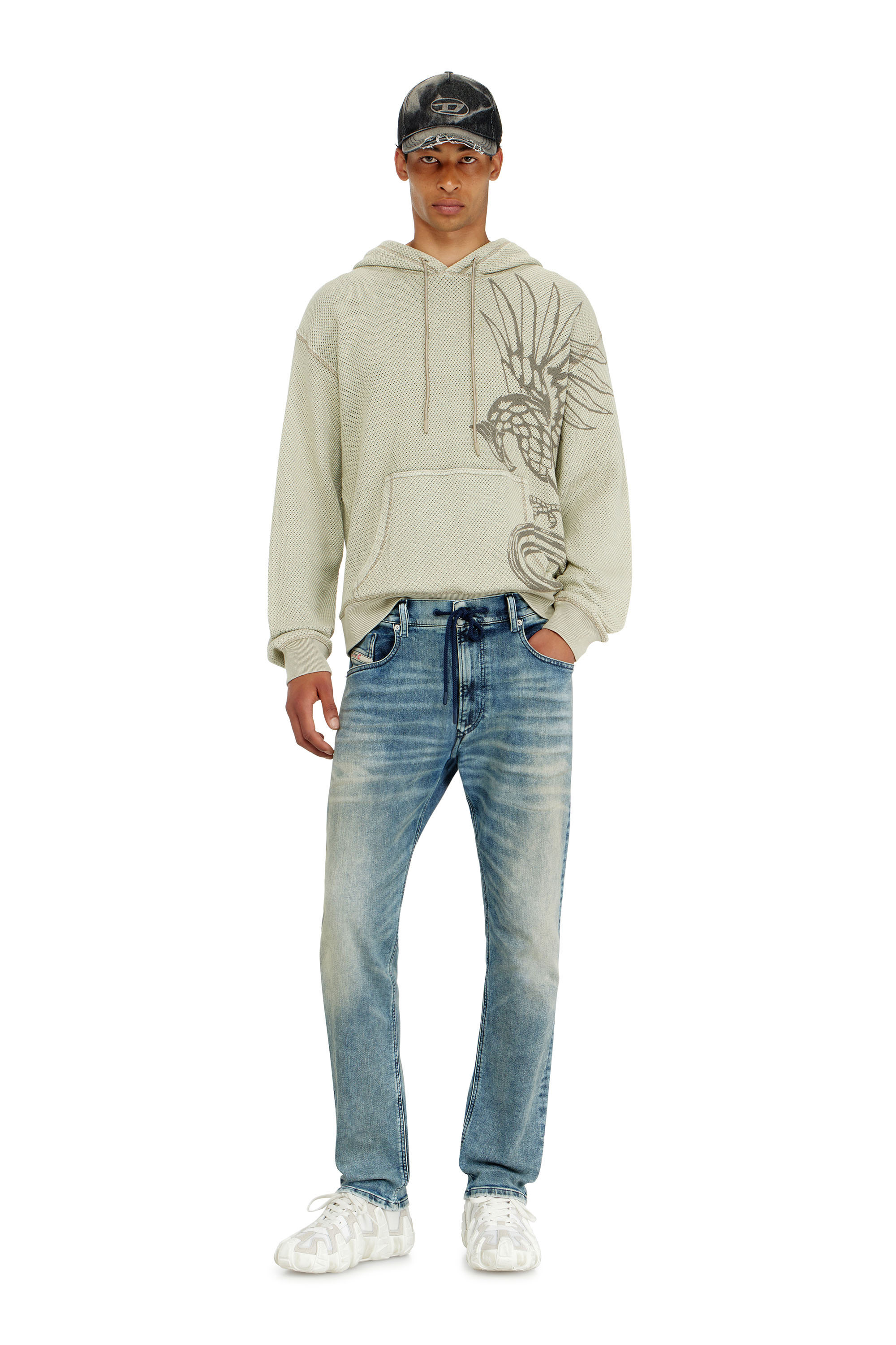 Diesel - Man's Regular 2032 D-Krooley Joggjeans&reg; 09N63, Light Blue - 2