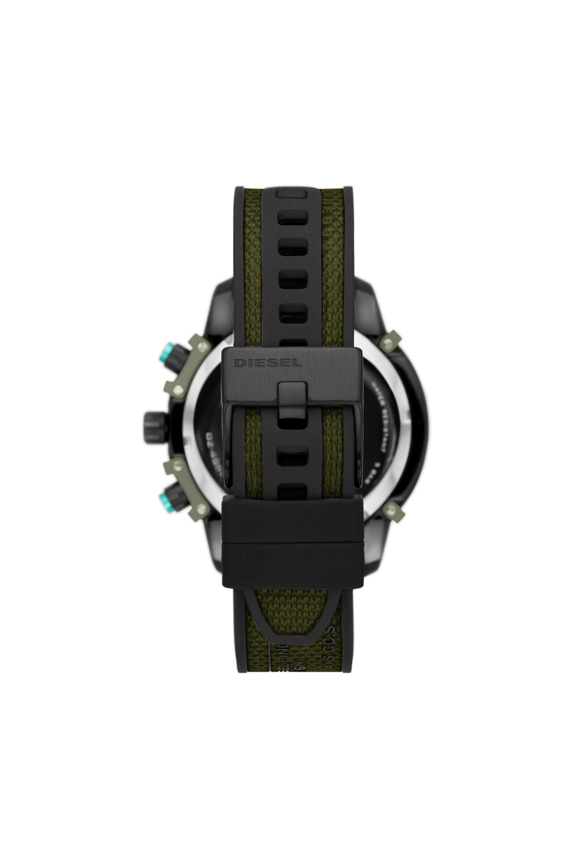 DZ4563 Man: Griffed chronograph green canvas watch | Diesel