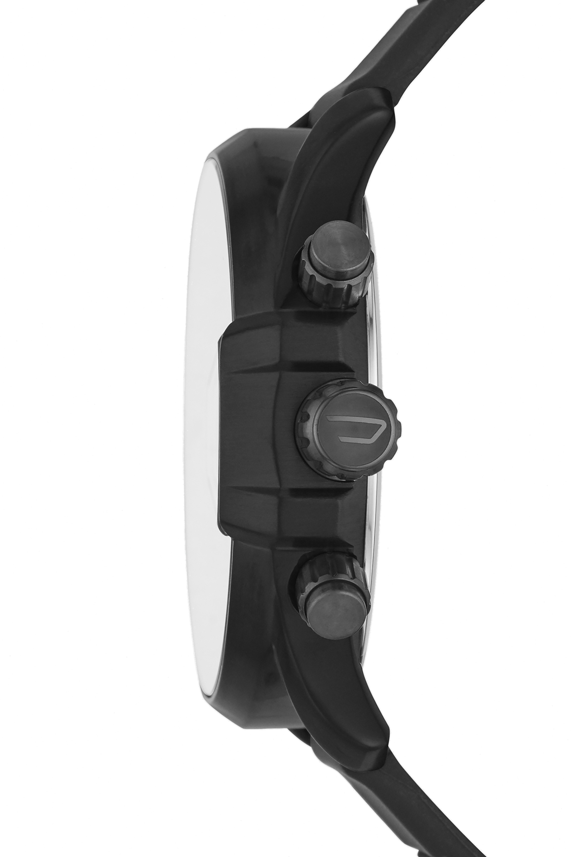 Diesel - DZ4507, Man's MS9 chronograph black silicone watch in Black - 2