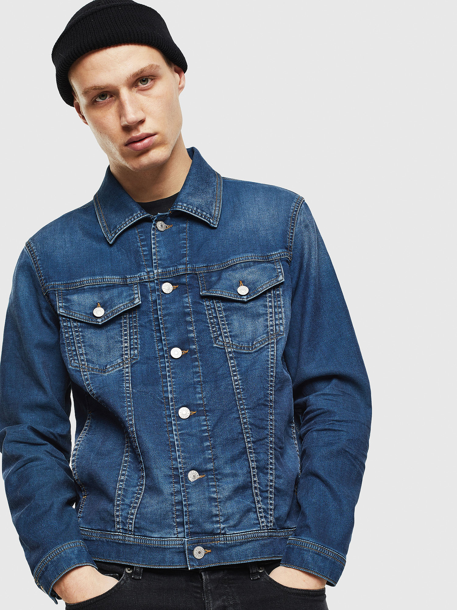 NHILL JOGGJEANS, Blue Jeans Diesel - NHILL JOGGJEANS, Blue Jeans - Denim Jackets - Image 1
