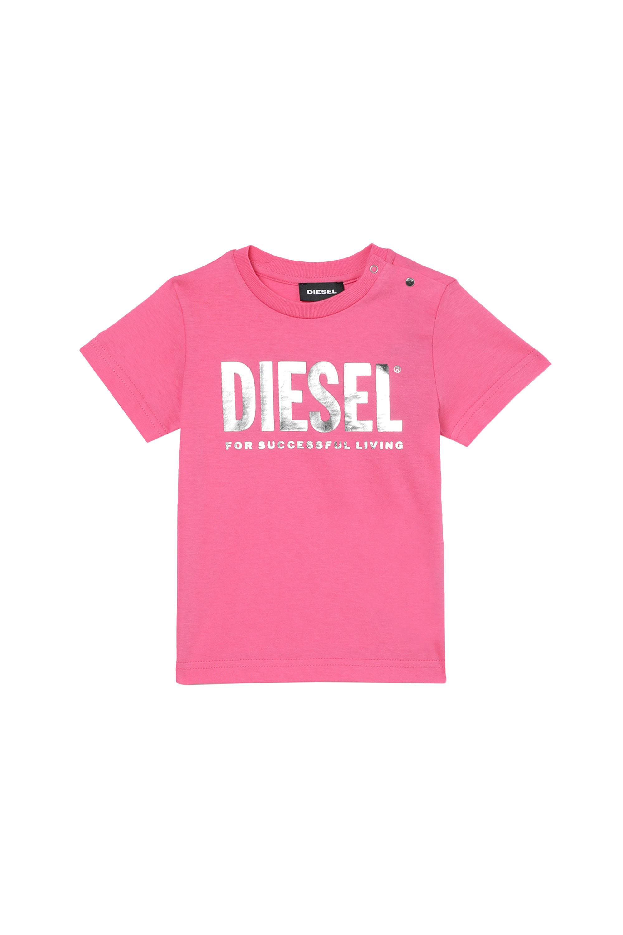 TJUSTLOGOB-FL MC, Pink Diesel - TJUSTLOGOB-FL MC, Pink - T-shirts and Tops - Image 1