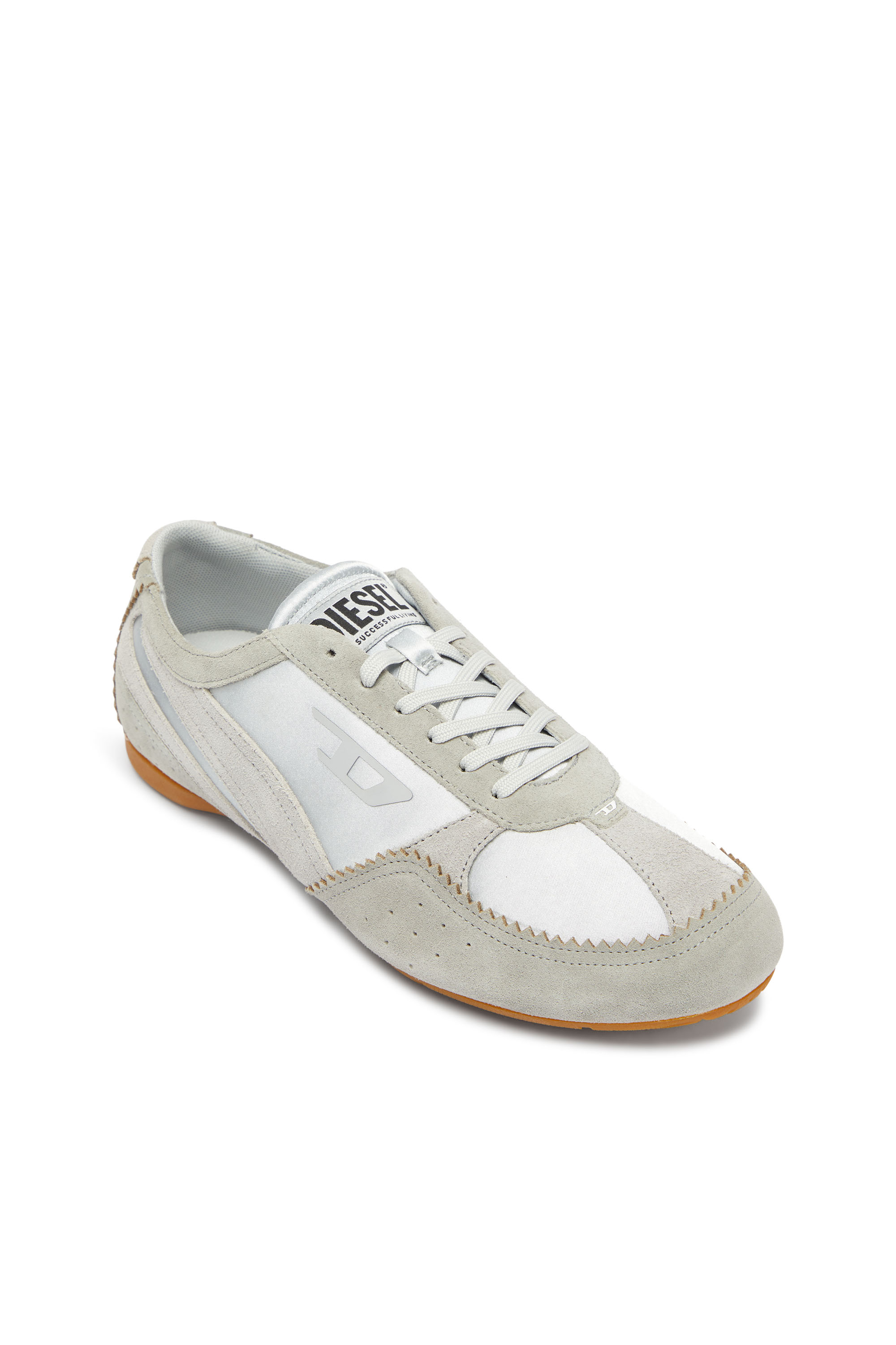 Diesel - D-MILE LOW II W, Woman's D-Mile- Sneakers with suede overlays in Light Blue - 6