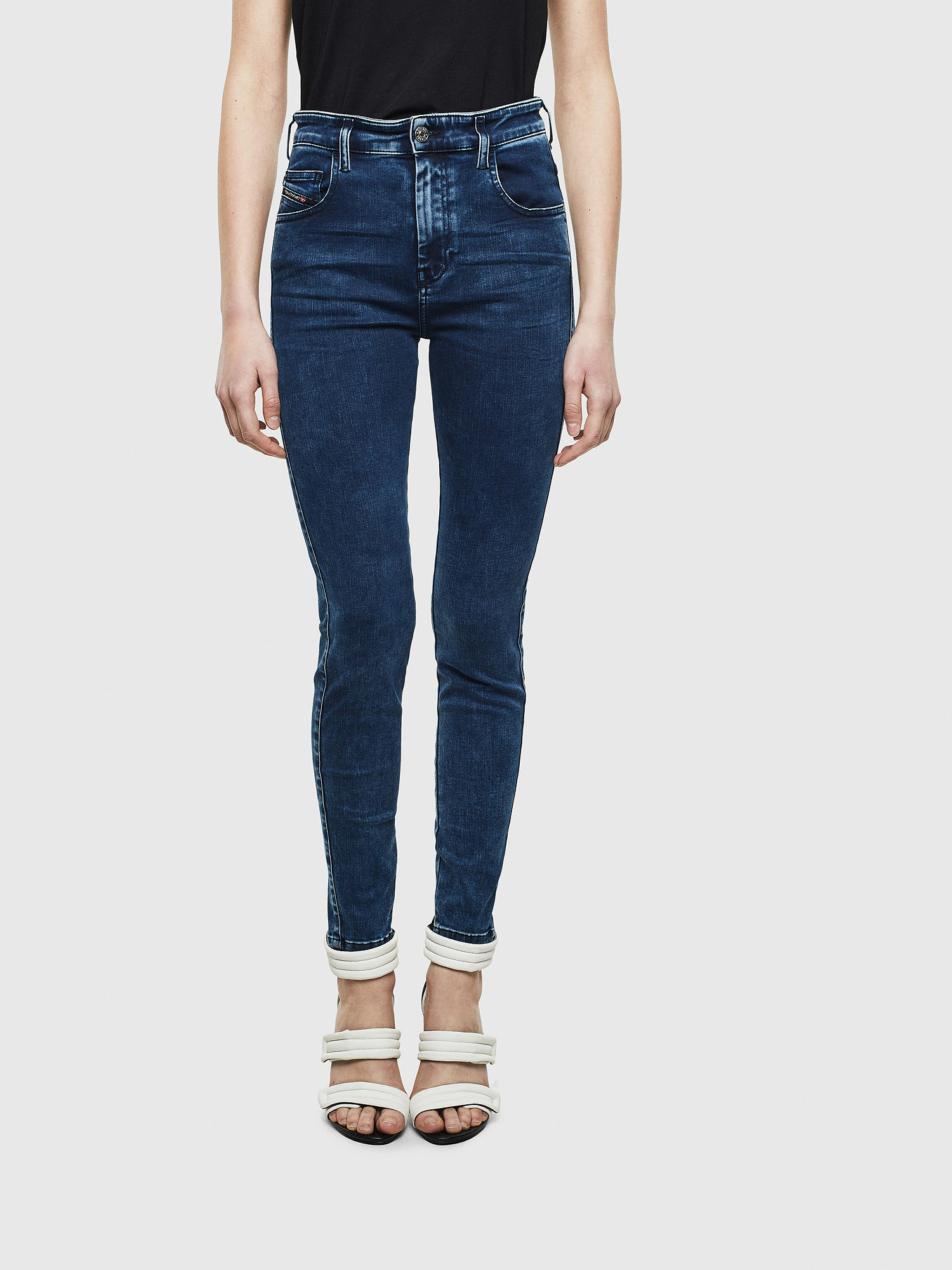 Slandy High 0094Z, Dark Blue Diesel - Slandy High 0094Z, Dark Blue - Jeans - Image 1