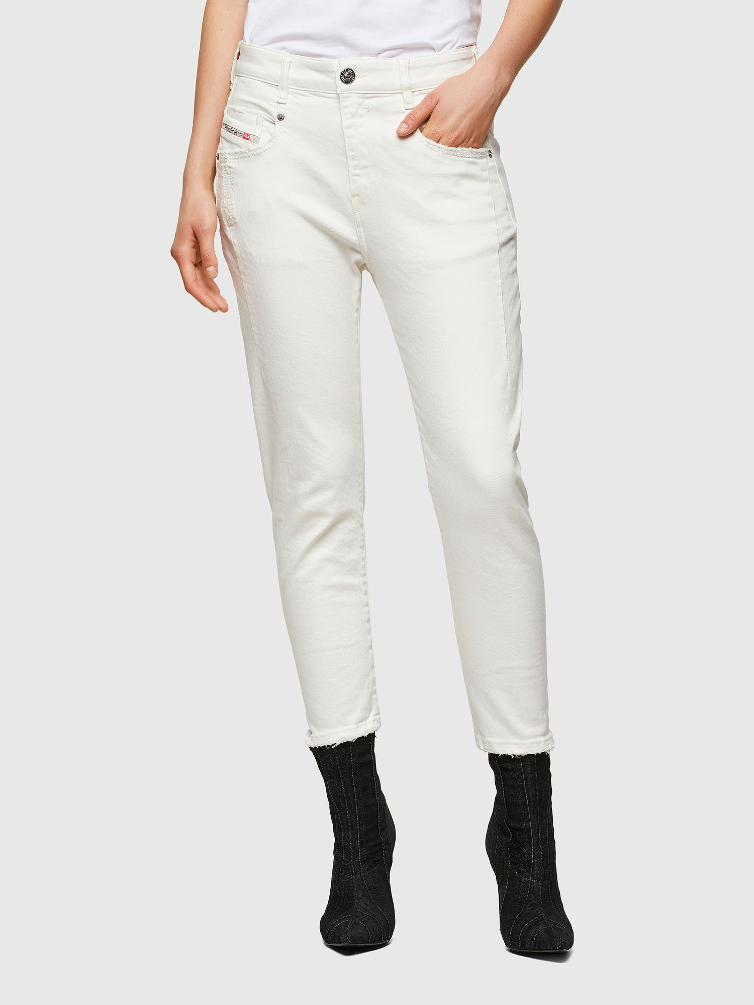 Fayza 009NR, White Diesel - Fayza 009NR, White - Jeans - Image 1
