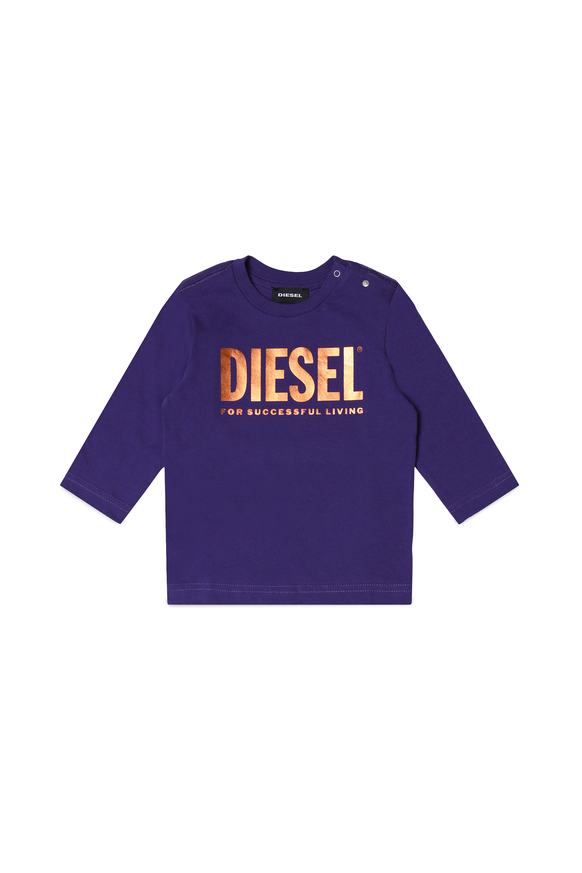 TJUSTLOGOB-FL ML, Violet Diesel - TJUSTLOGOB-FL ML, Violet - T-shirts and Tops - Image 1