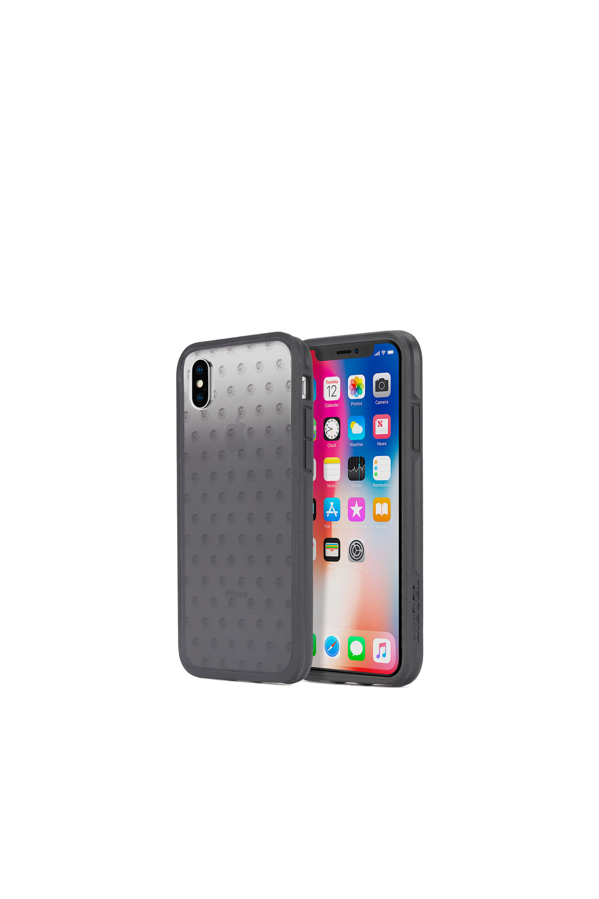 MOHICAN HEAD DOTS BLACK IPHONE X CASE, Diesel - MOHICAN HEAD DOTS BLACK IPHONE X CASE, - Cases - Image 1
