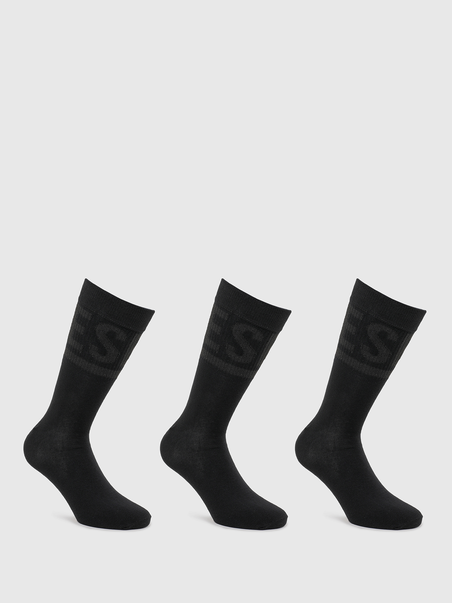 SKM-HERMINE-THREEPAC, Black - Socks