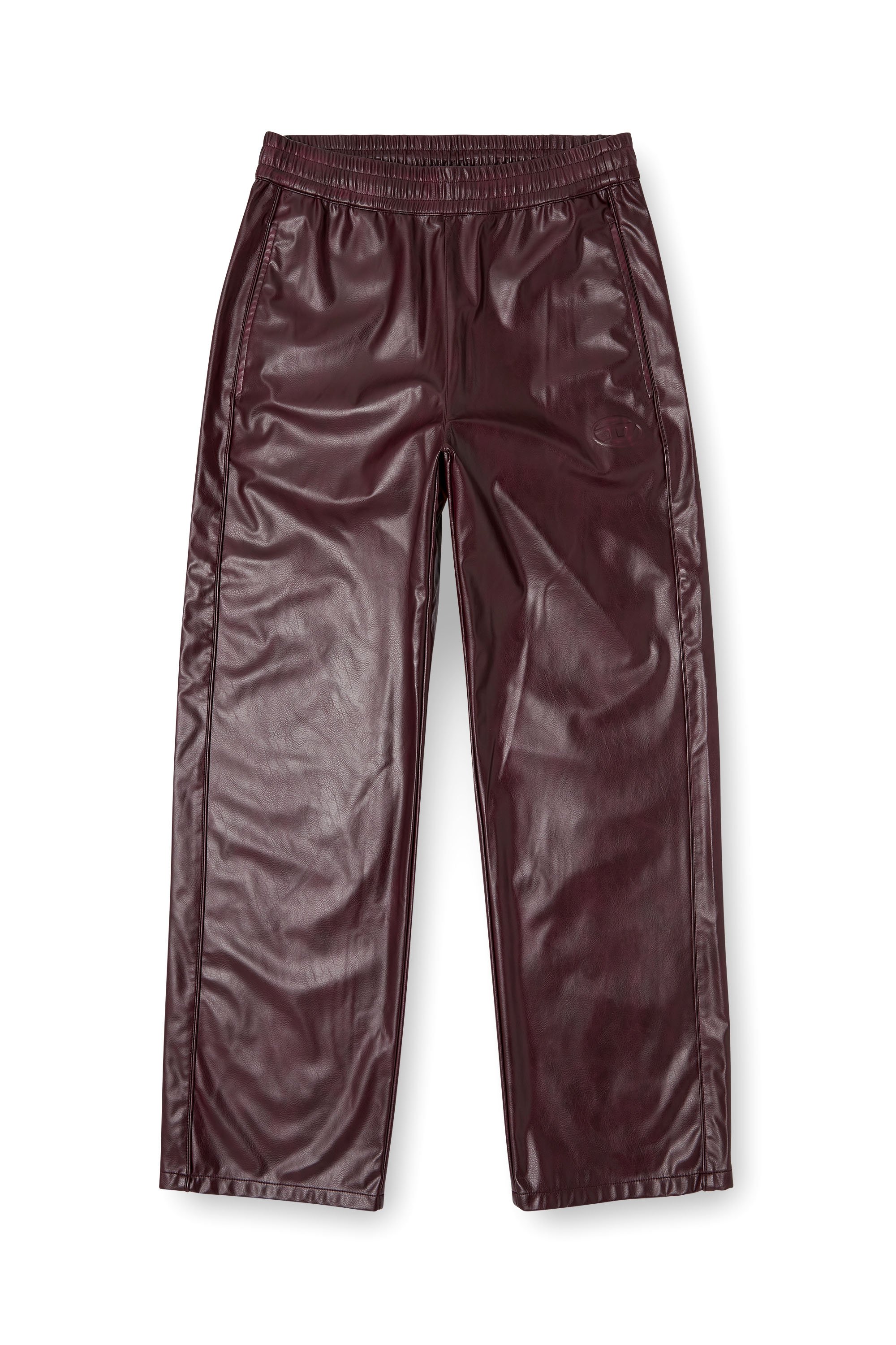 Diesel - FR-P-ARTEN, Man's Pants with logo in burgundy in Burgundy - 3