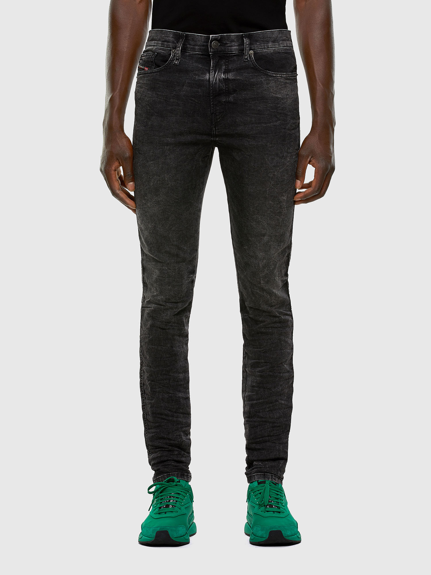 D-REEFT JoggJeans® 009FZ, Black/Dark grey Diesel - D-REEFT JoggJeans® 009FZ, Black/Dark grey - Jeans - Image 1