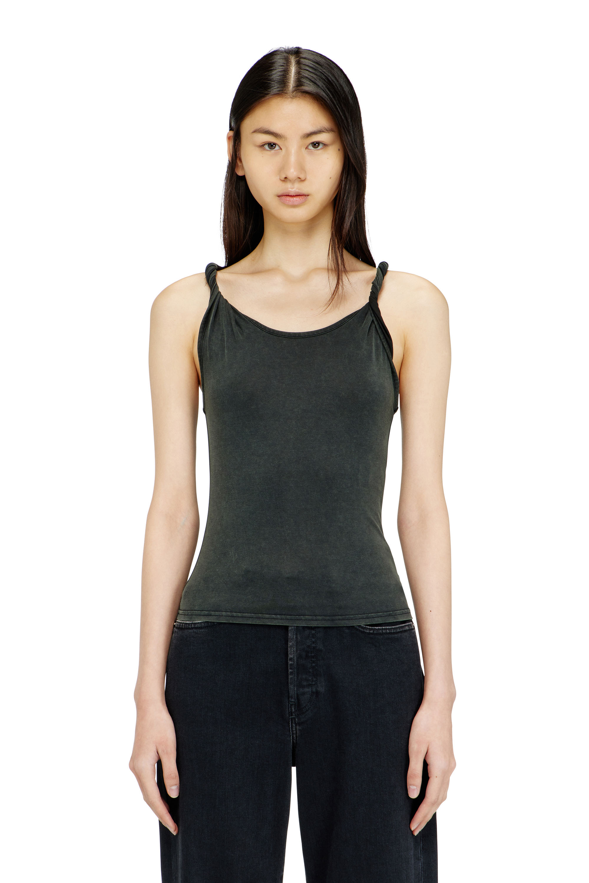 Diesel - T-TWY-S1, Woman's Tank top with twisted straps in null - 3