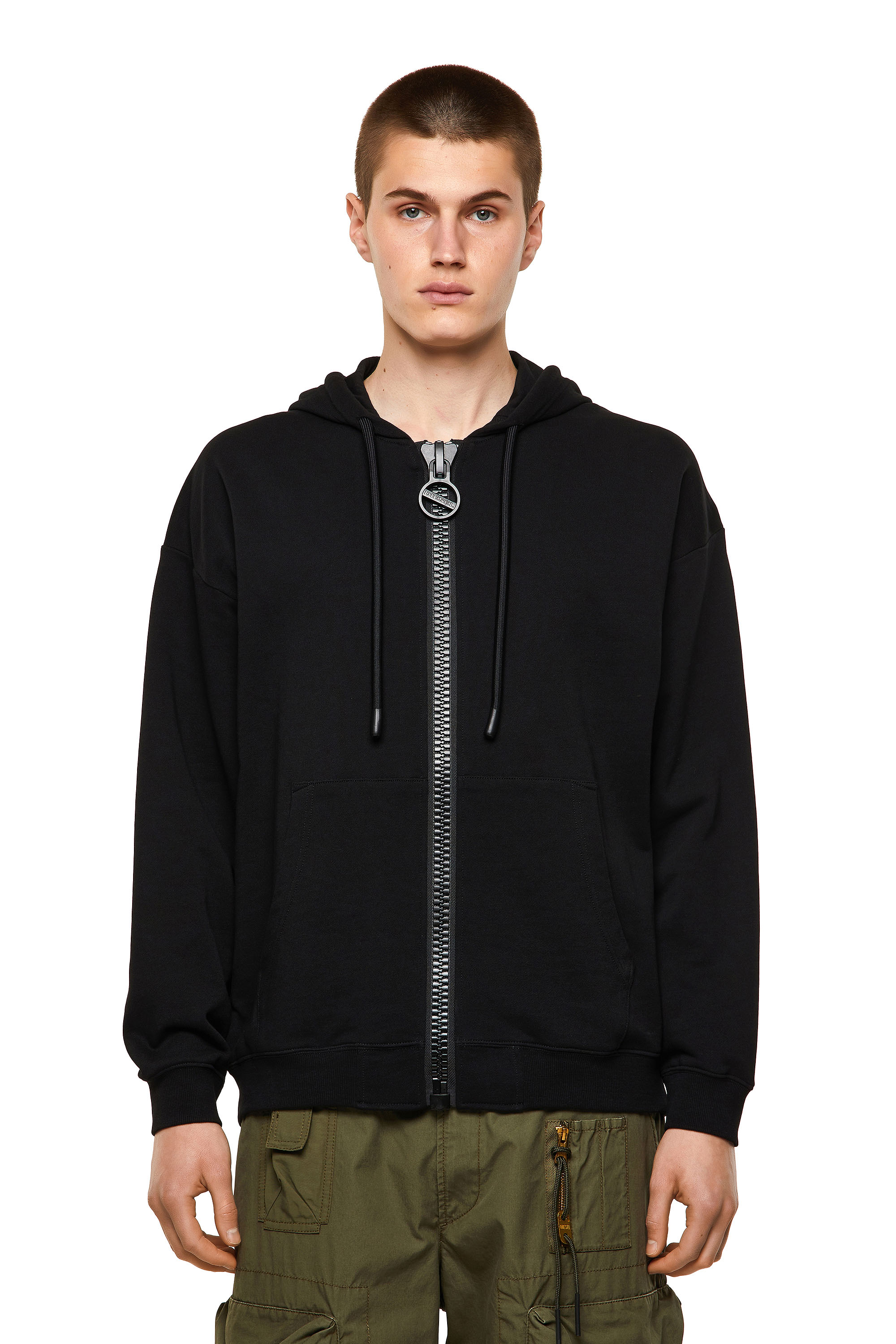 S-UMMER-BIGZIP, Black Diesel - S-UMMER-BIGZIP, Black - Sweaters - Image 1