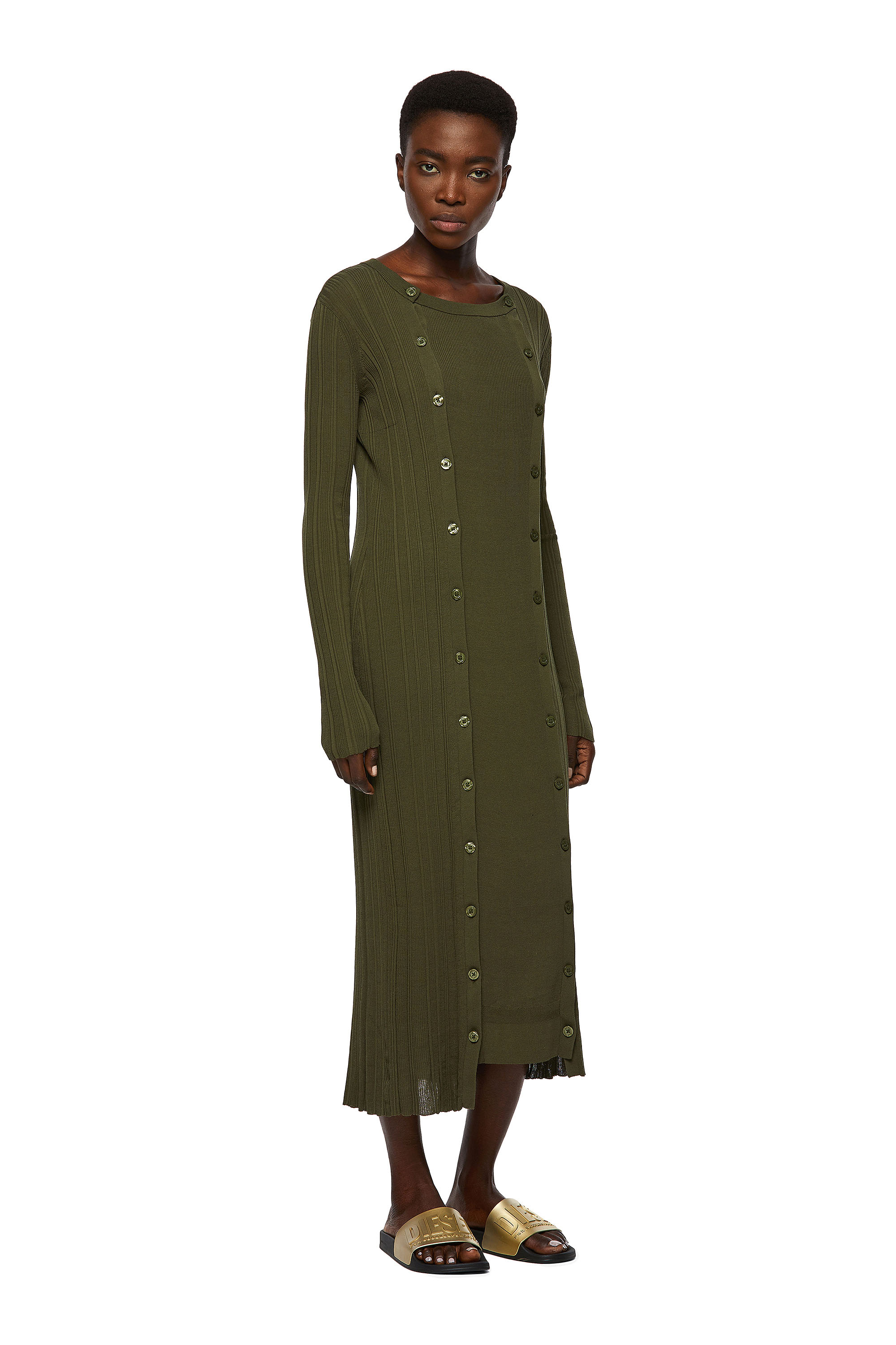 M-GEORGIA, Olive Green Diesel - M-GEORGIA, Olive Green - Dresses - Image 1