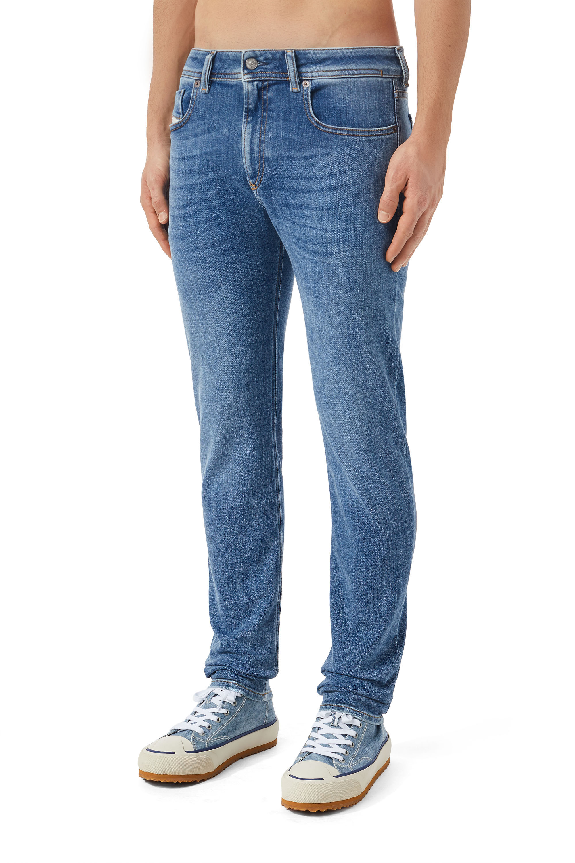 Diesel - Skinny Jeans 1979 Sleenker 09C01, Medium blue - Image 4