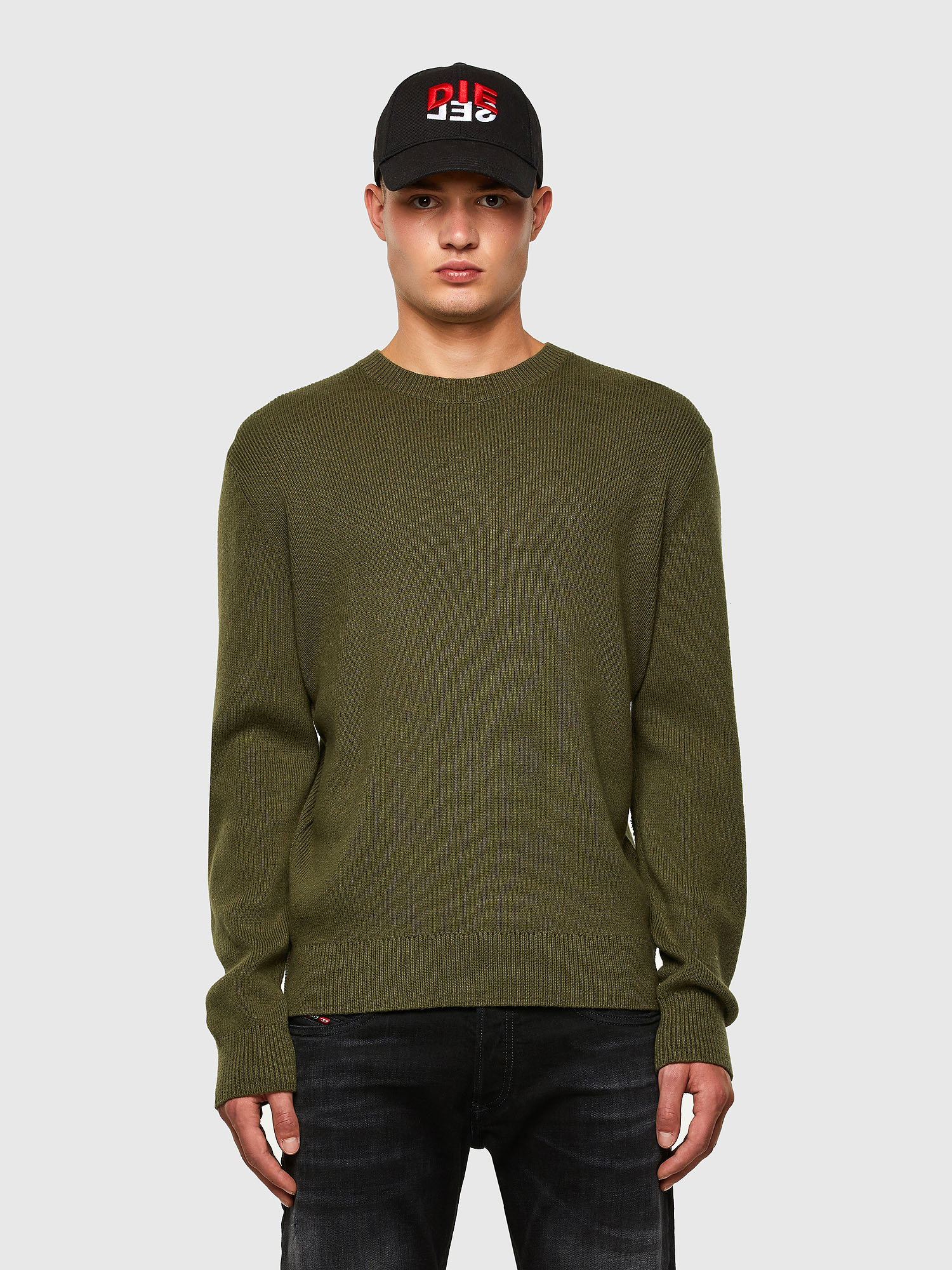 K-AARON, Military Green Diesel - K-AARON, Military Green - Knitwear - Image 1