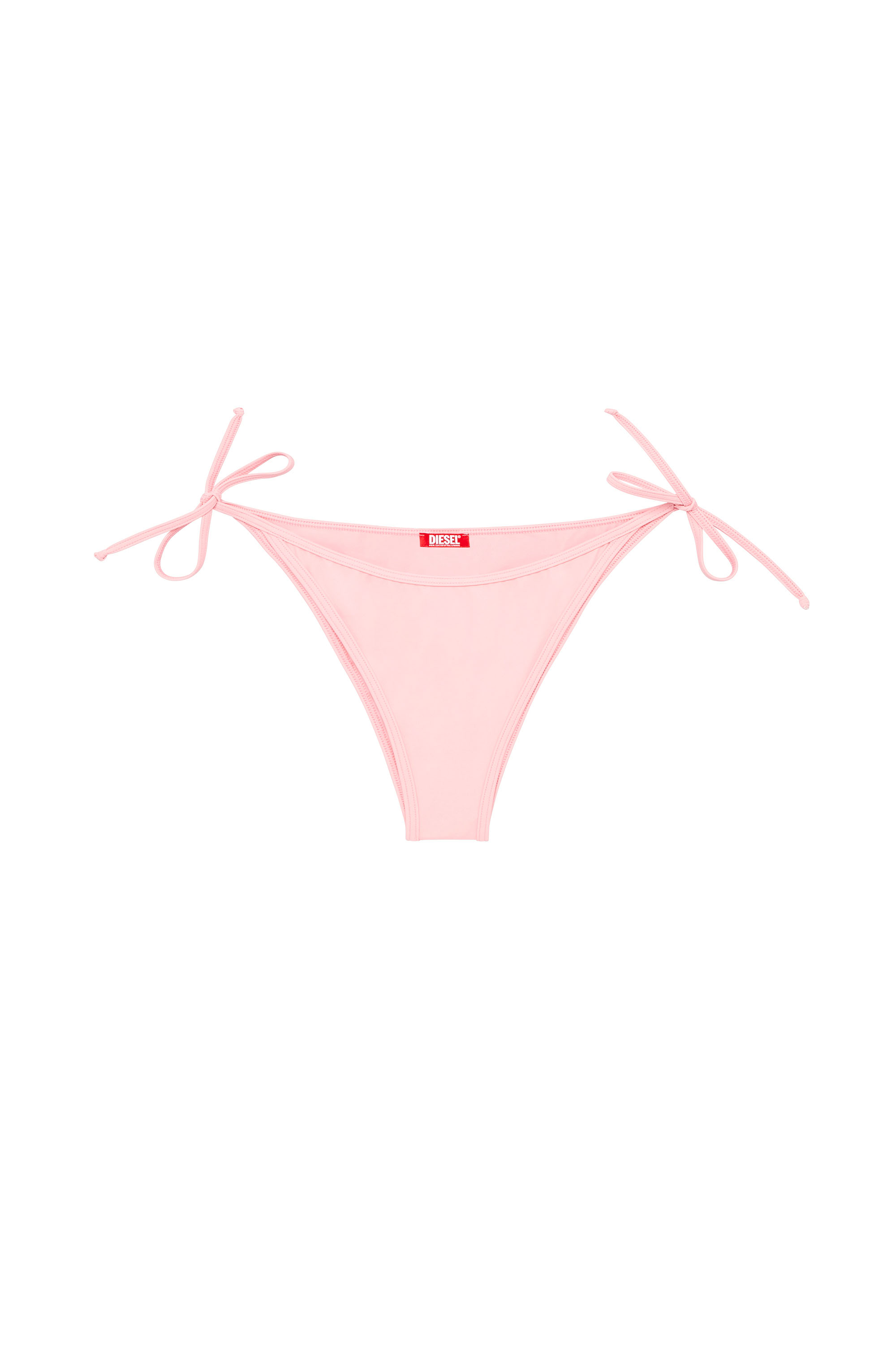 Diesel - BRAZILIAN-D-CORE, Woman's Tie-side bikini bottoms with logo back in Pink - 4