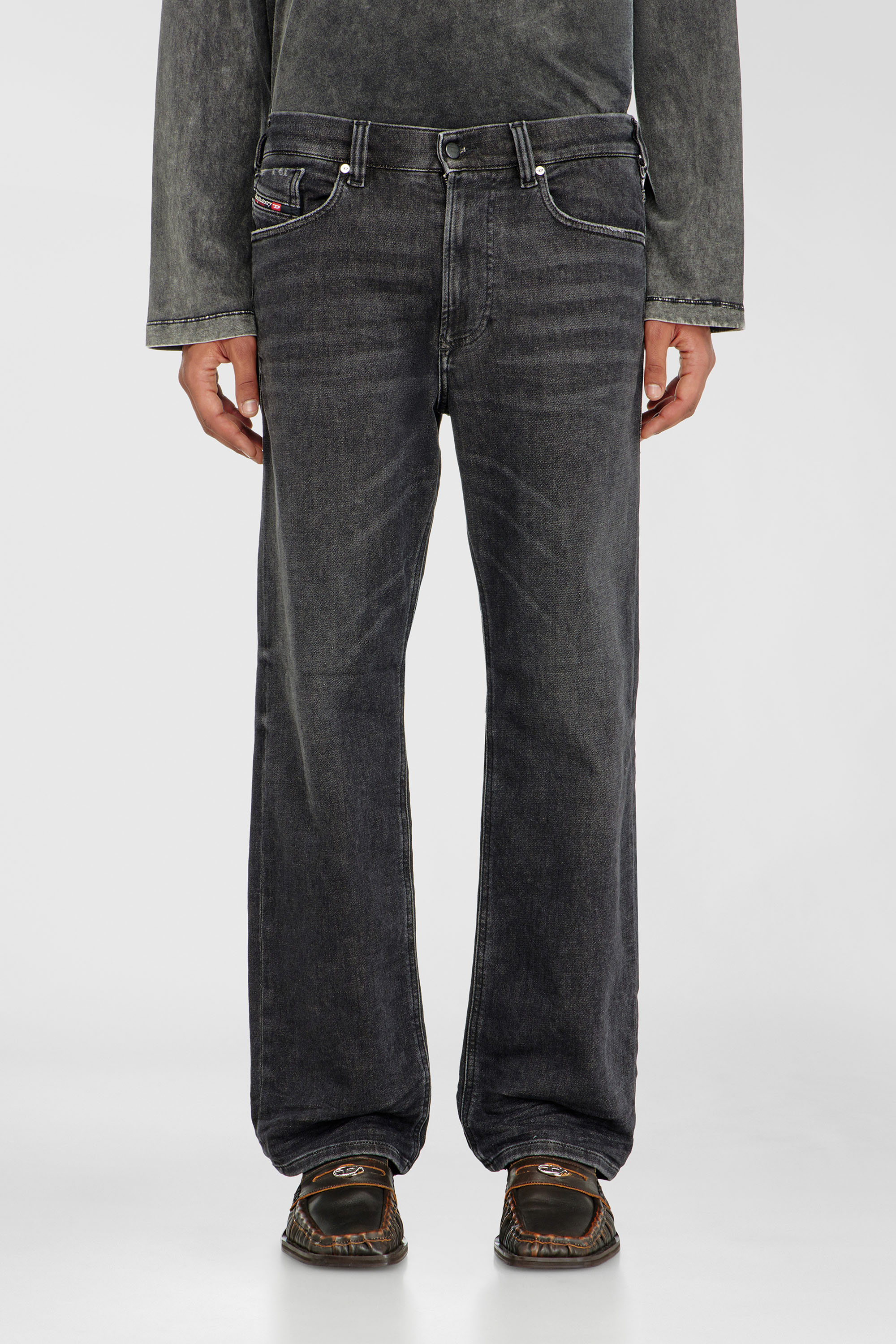Diesel - Man's Relaxed 2080 D-Reel Joggjeans&reg; 09P92, Black/Dark grey - 1