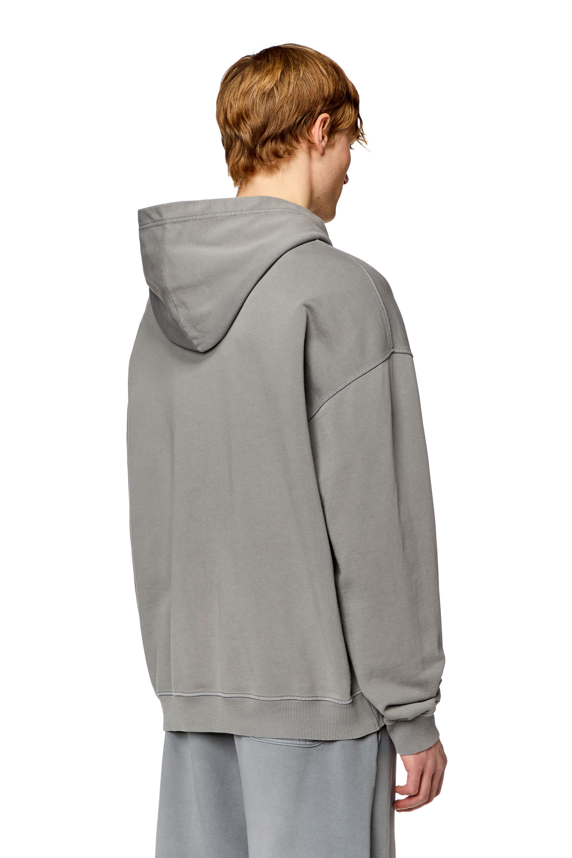 【Diesel】S-Boxt-N6 College Sweatshirt With Lies Patches Men's College sweatshirt with LIES patches | Black | Diesel