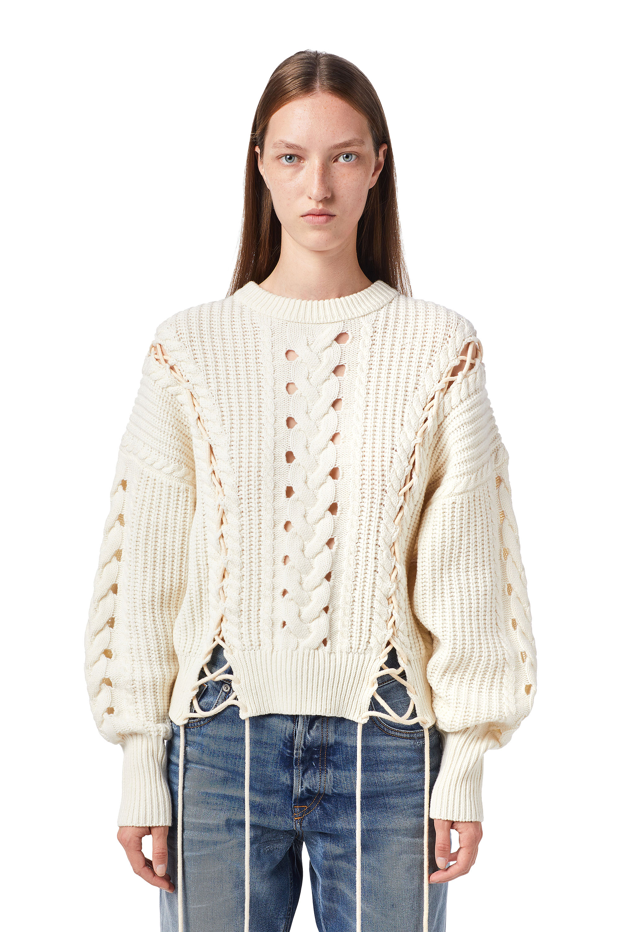 M-NEBRASKA, White Diesel - M-NEBRASKA, White - Knitwear - Image 1