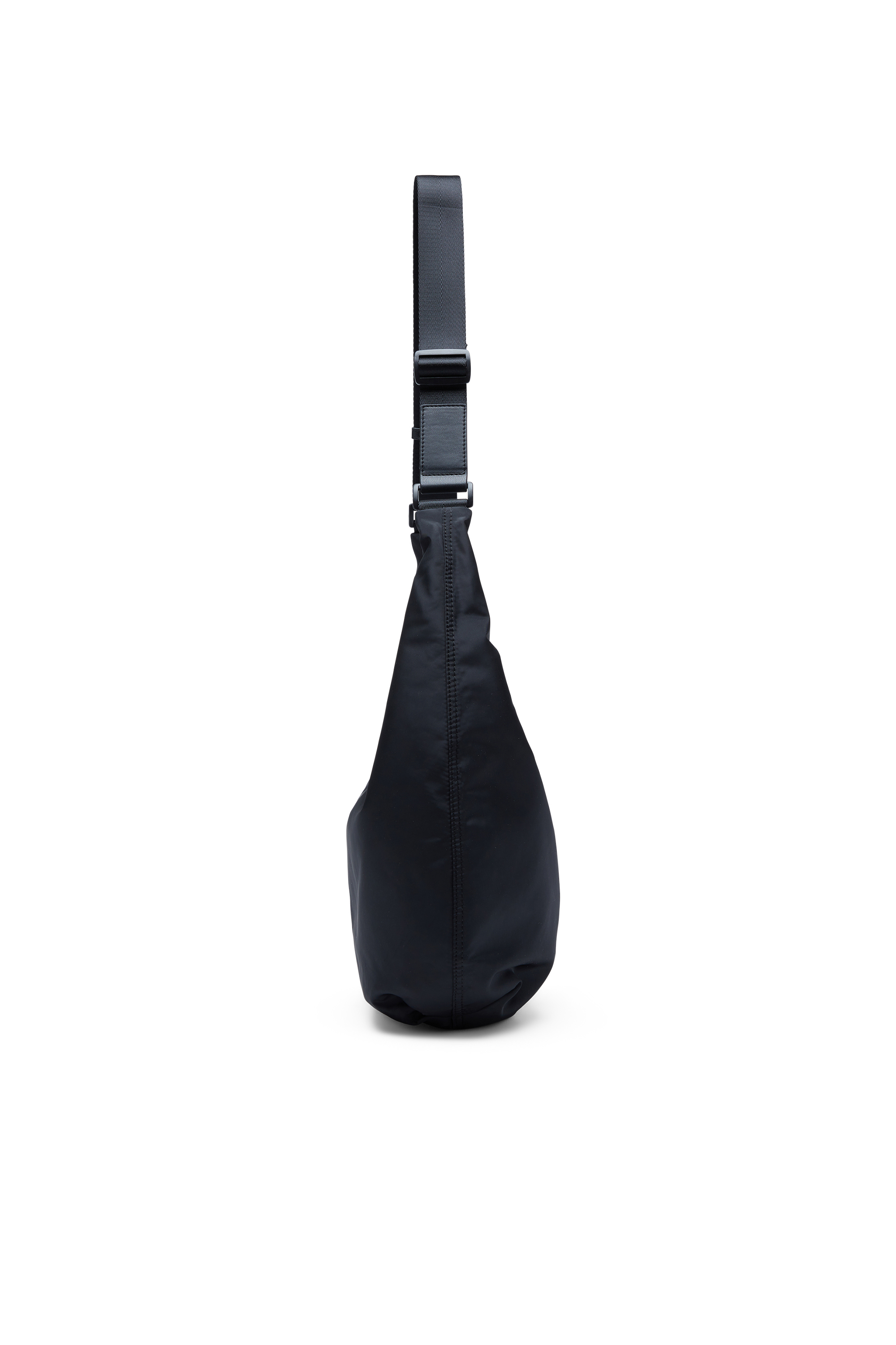 Diesel - D-PACK HOBO X, Unisex's D-Pack-Borsa a spalla in nylon con placca Logo Oval D in Black - 5