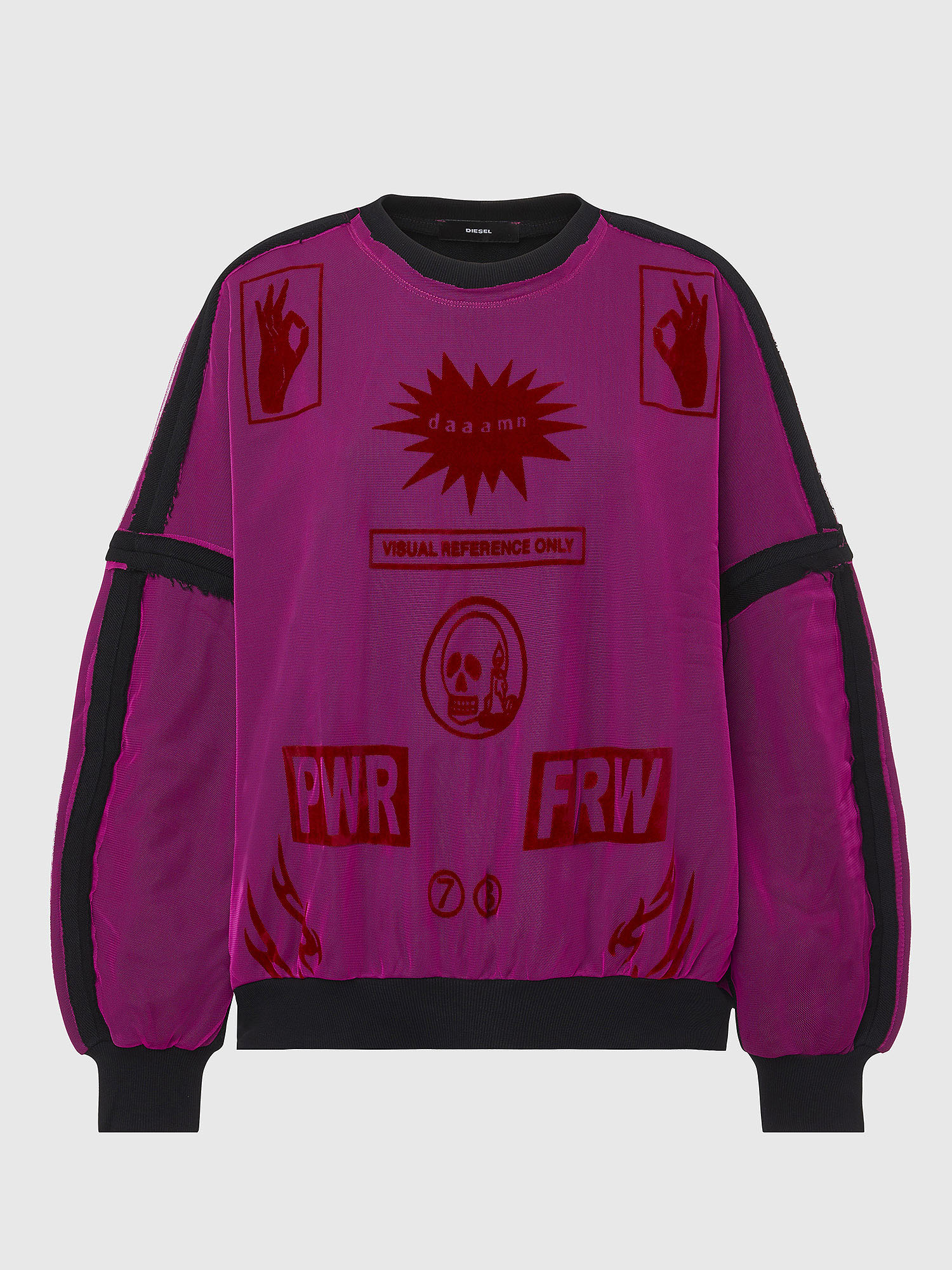 F-TRULY, Hot pink Diesel - F-TRULY, Hot pink - Sweaters - Image 1