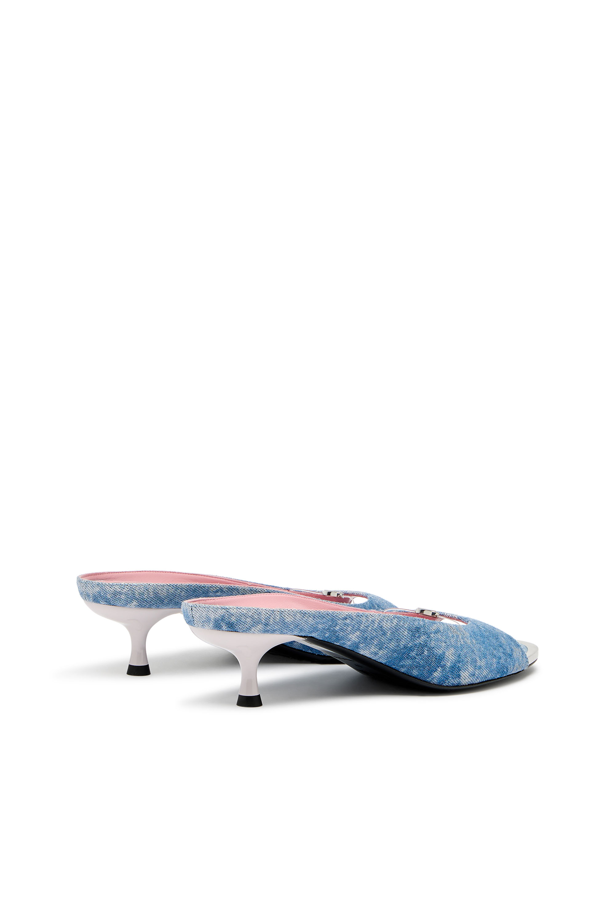 Diesel - D-DIAM'S-SA-40, Woman's D-Diam's-Low denim mule with floating Oval D in Blue - 3