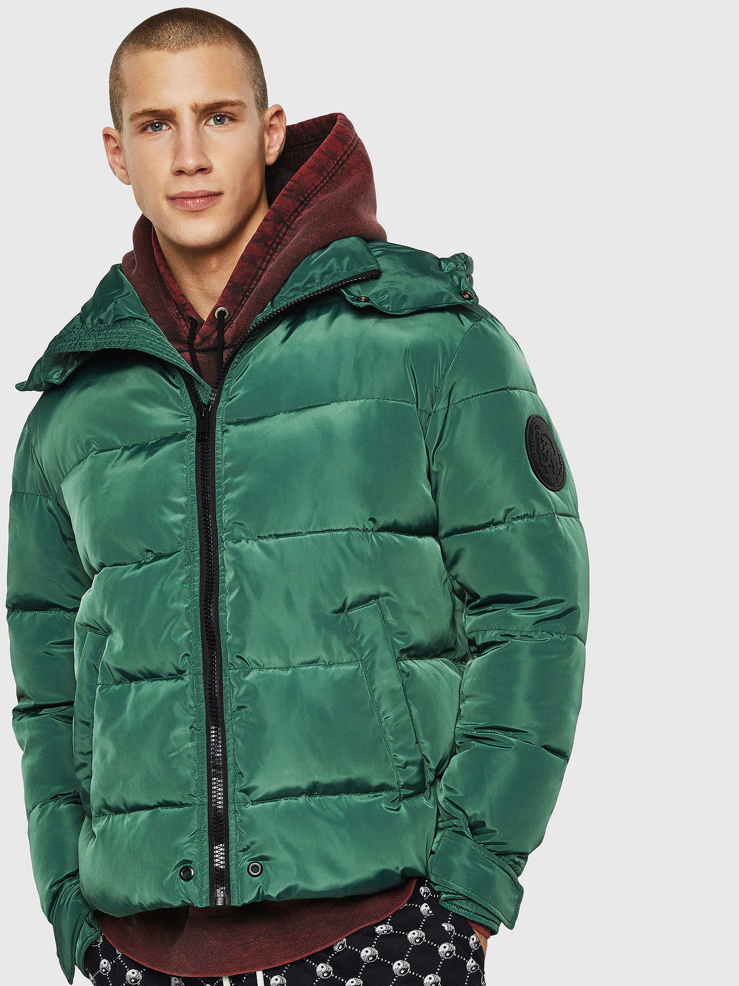 W-SMITH-YA-WH, Dark Green Diesel - W-SMITH-YA-WH, Dark Green - Winter Jackets - Image 1