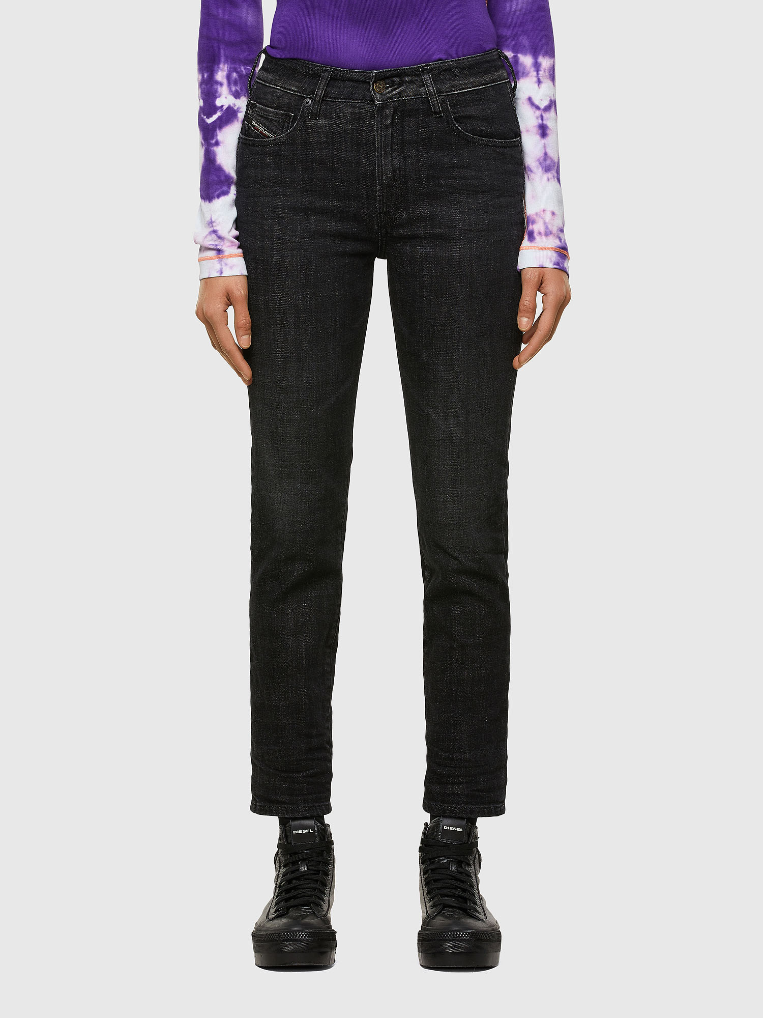 D-Joy 009JV, Black/Dark grey Diesel - D-Joy 009JV, Black/Dark grey - Jeans - Image 1