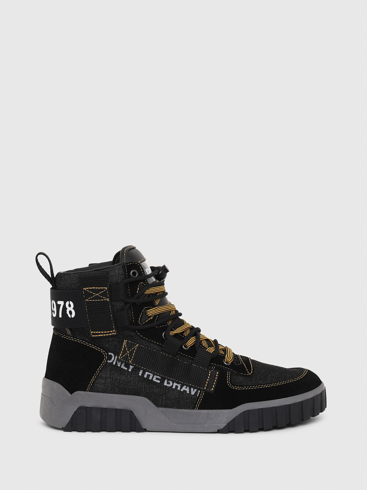 S-RUA MID SP, Black Diesel - S-RUA MID SP, Black - Sneakers - Image 1