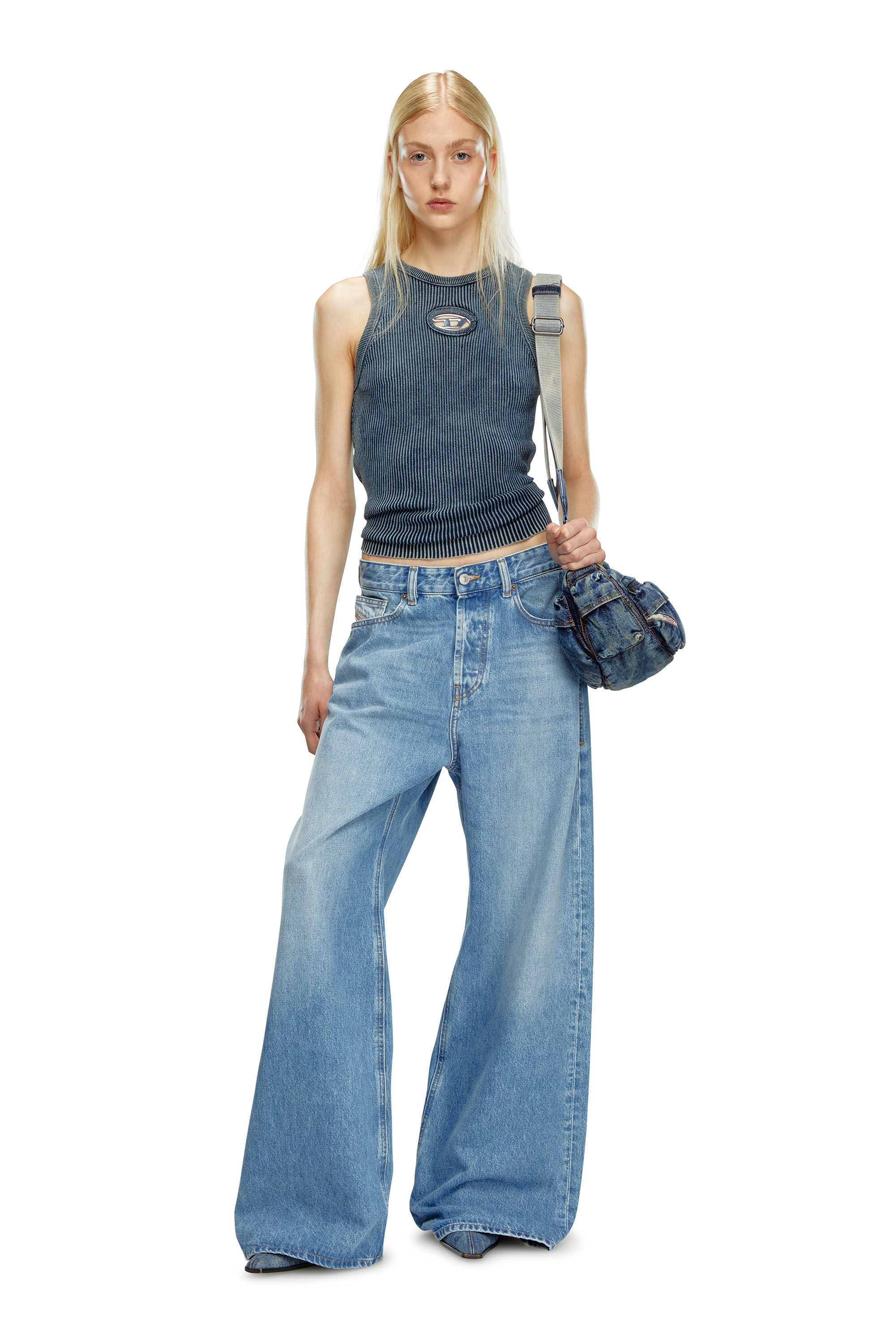 Women's Straight Jeans | Light blue | Diesel D-Ark