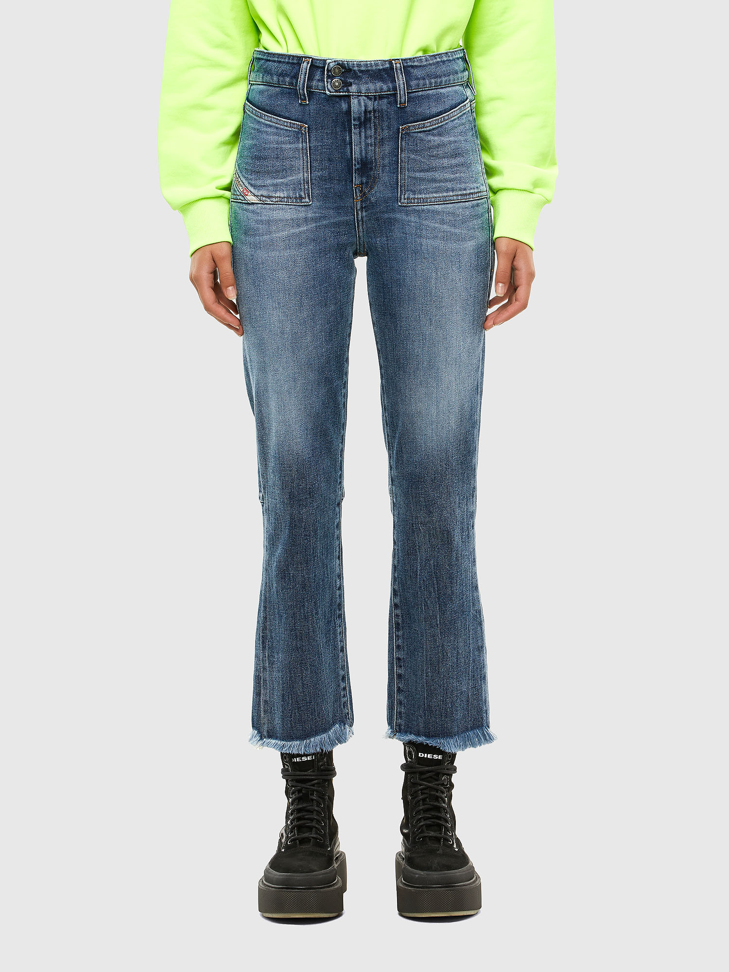 D-Earlie 0098W, Medium blue Diesel - D-Earlie 0098W, Medium blue - Jeans - Image 1