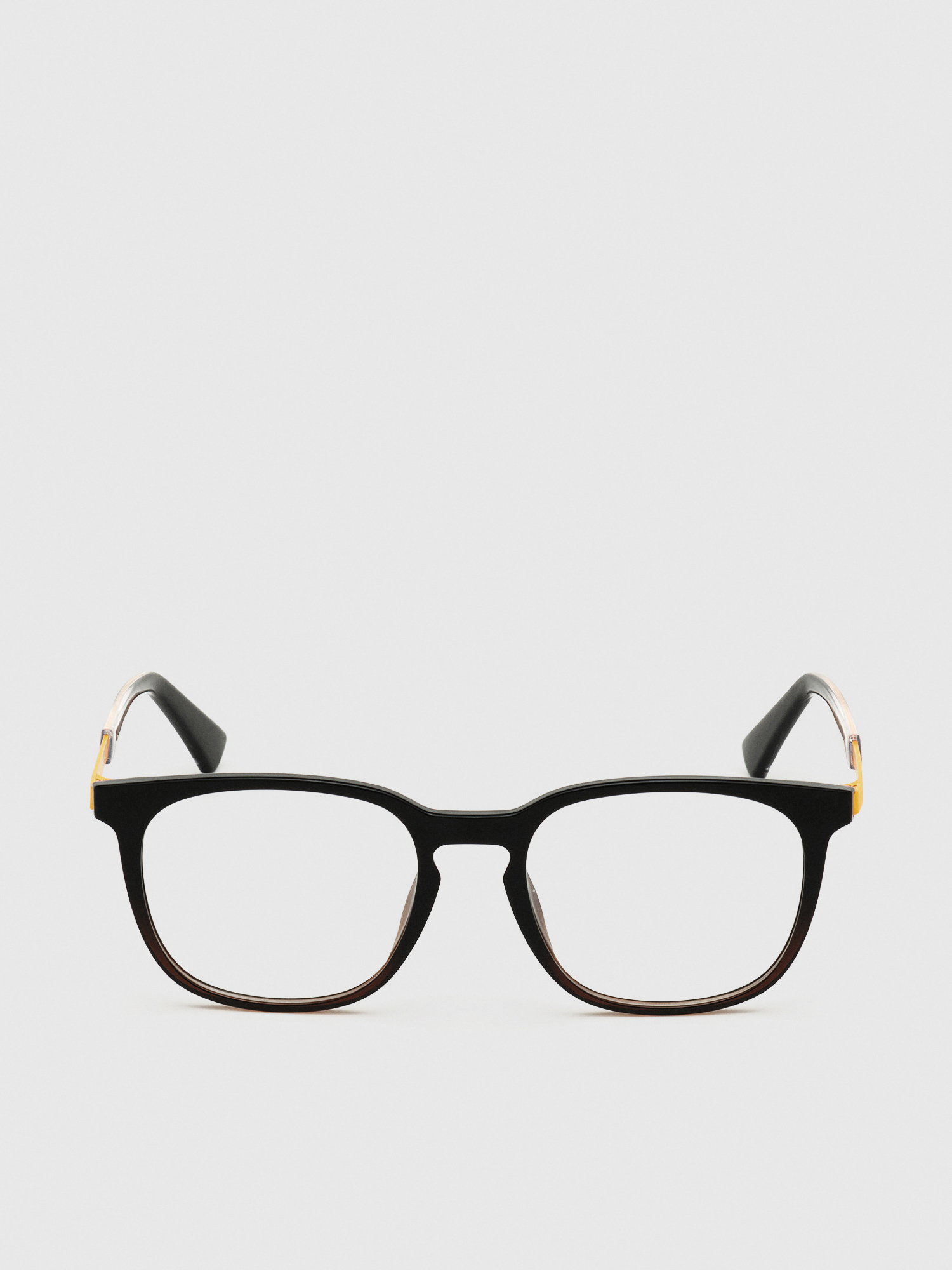 DL5349, Black/Yellow Diesel - DL5349, Black/Yellow - Eyeglasses - Image 1