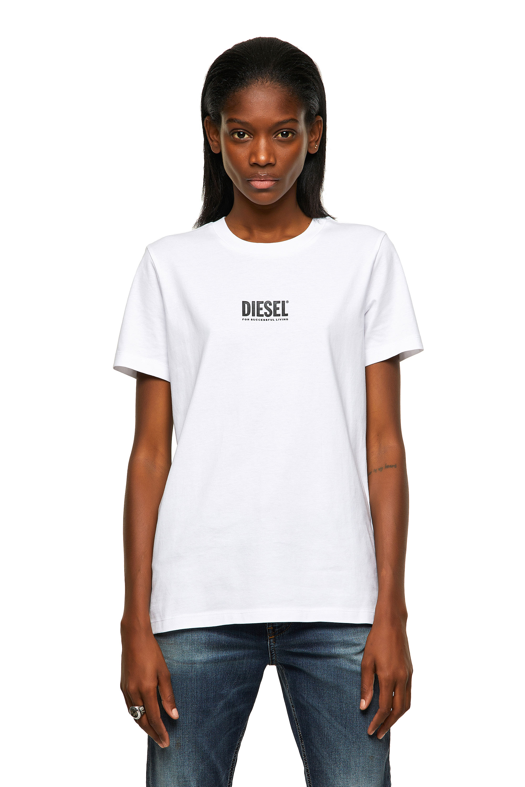 T-SILY-ECOSMALLOGO, White Diesel - T-SILY-ECOSMALLOGO, White - T-Shirts - Image 1