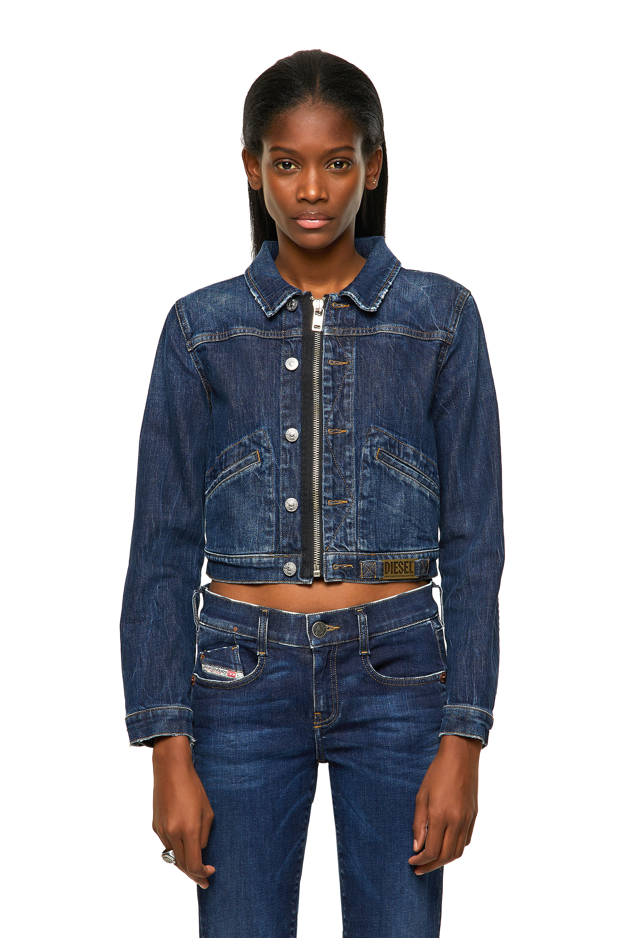DE-BLONDY, Dark Blue Diesel - DE-BLONDY, Dark Blue - Denim Jackets - Image 1