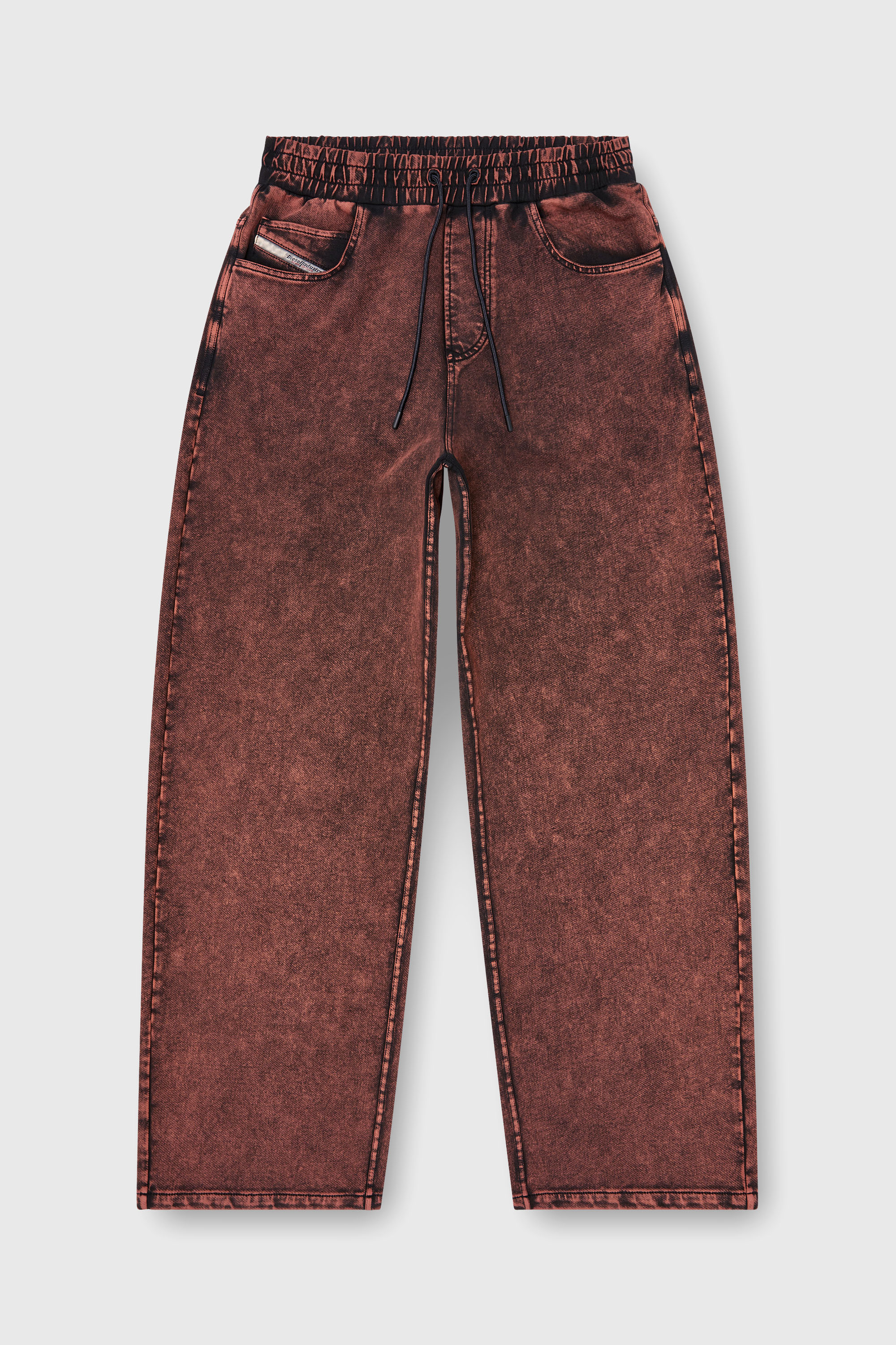 Diesel - P-STUK, Man's Sweatpants with denim effect in Brown - 2