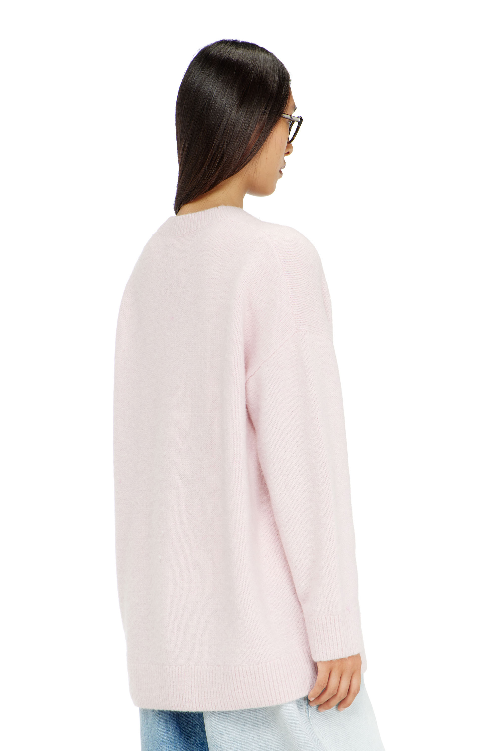 Diesel - M-AREELA, Woman's Cardigan in wool and alpaca blend in Face Powder - 2