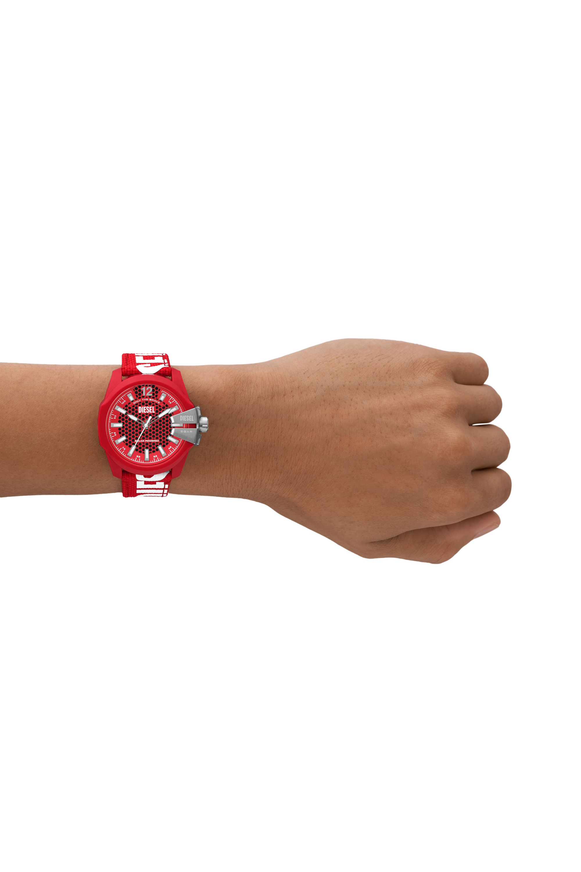 Diesel - DZ4619, Man Baby Chief Solar Red watch in Red - Image 4