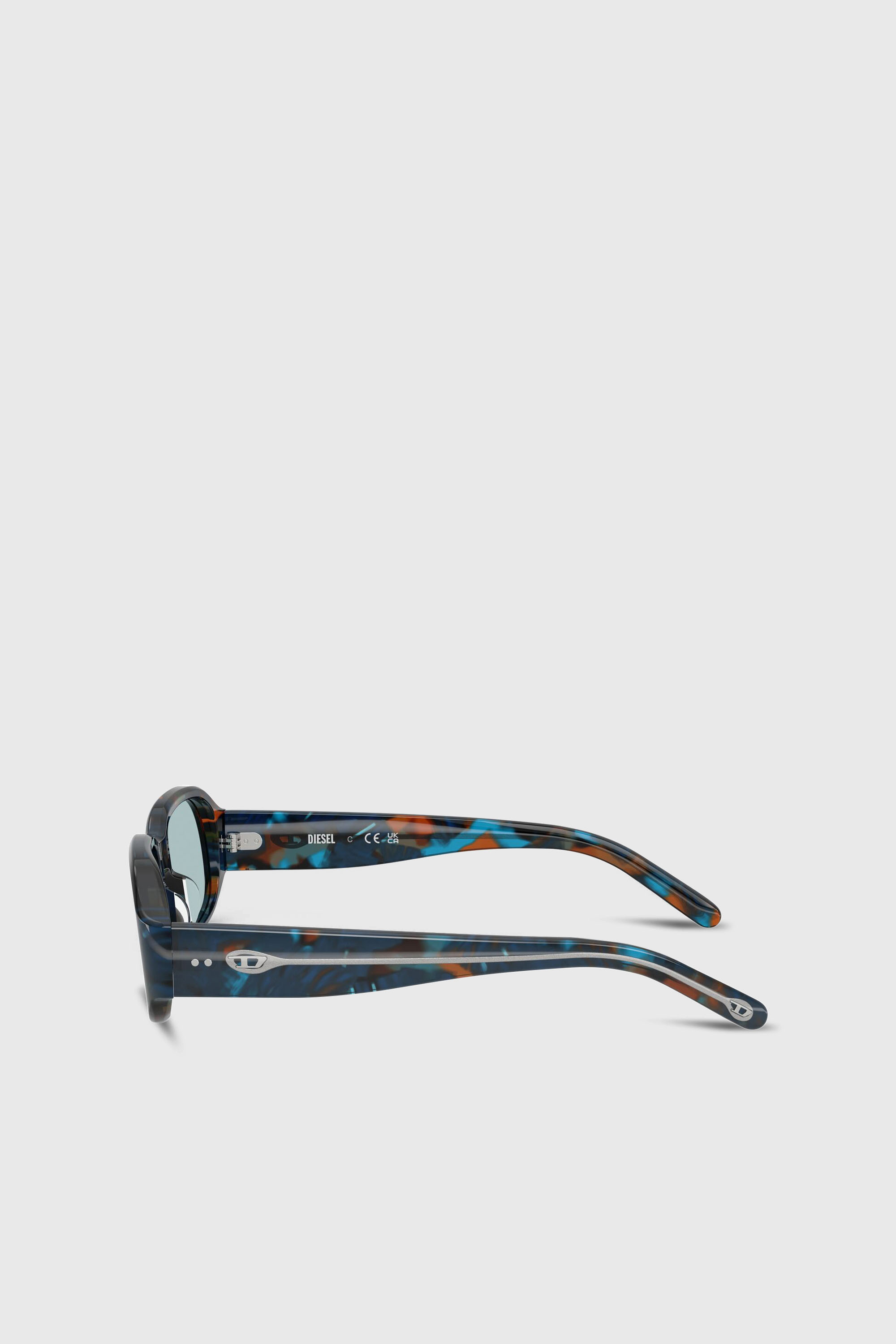 Diesel - 0DL2009U, Unisex's Rectangle sunglasses in Blue/Brown - 4