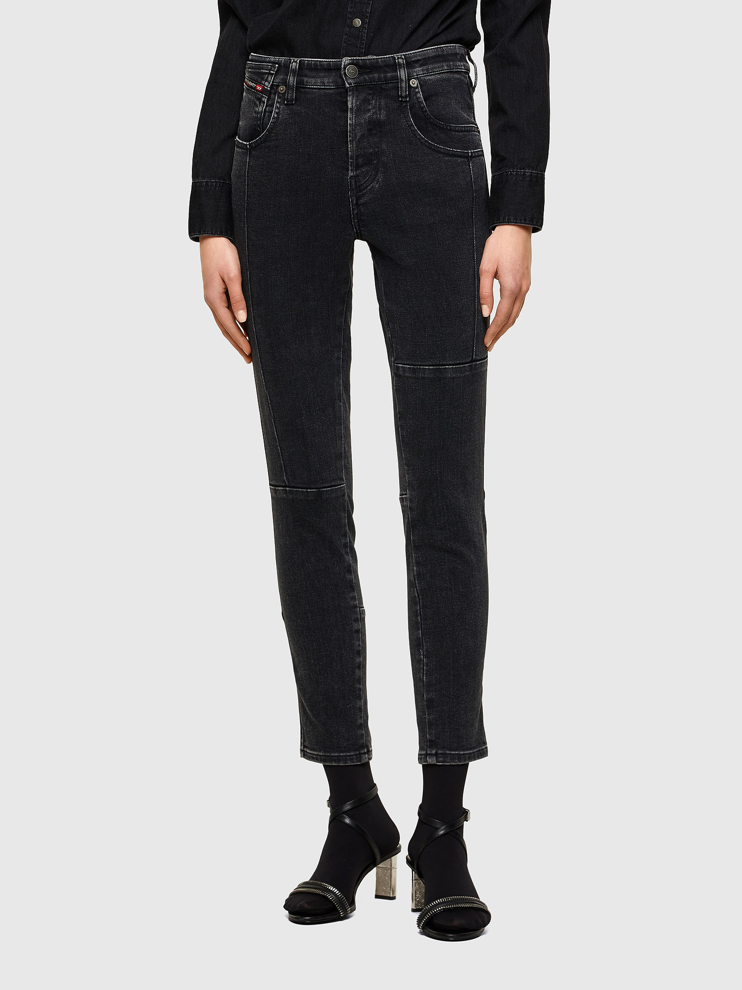 Babhila 009UZ, Black/Dark grey Diesel - Babhila 009UZ, Black/Dark grey - Jeans - Image 1