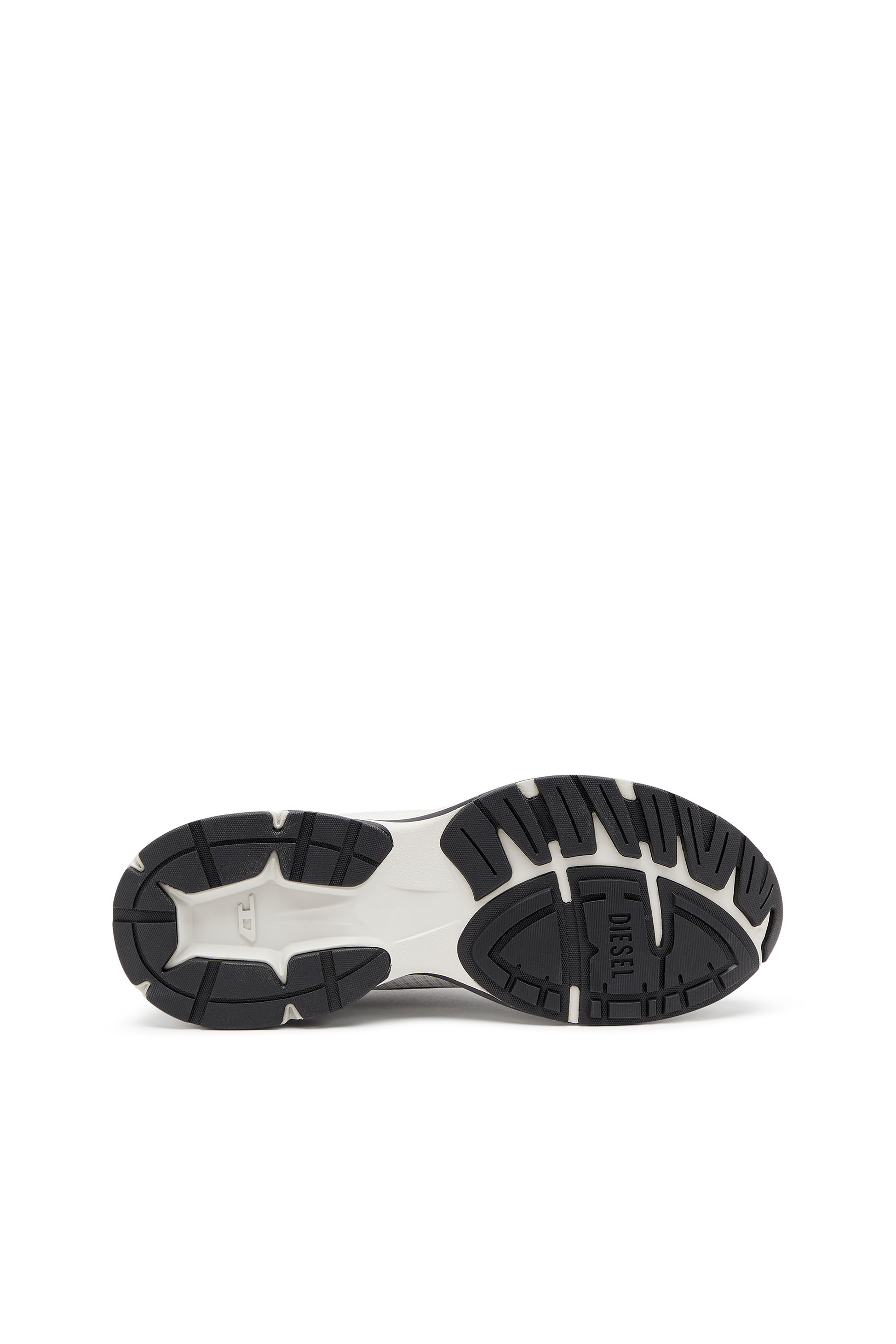 Diesel - D-AIRSPEED LOW, Man's D-Airspeed Low-Striped sneakers in coated ripstop in Black/Grey - 5