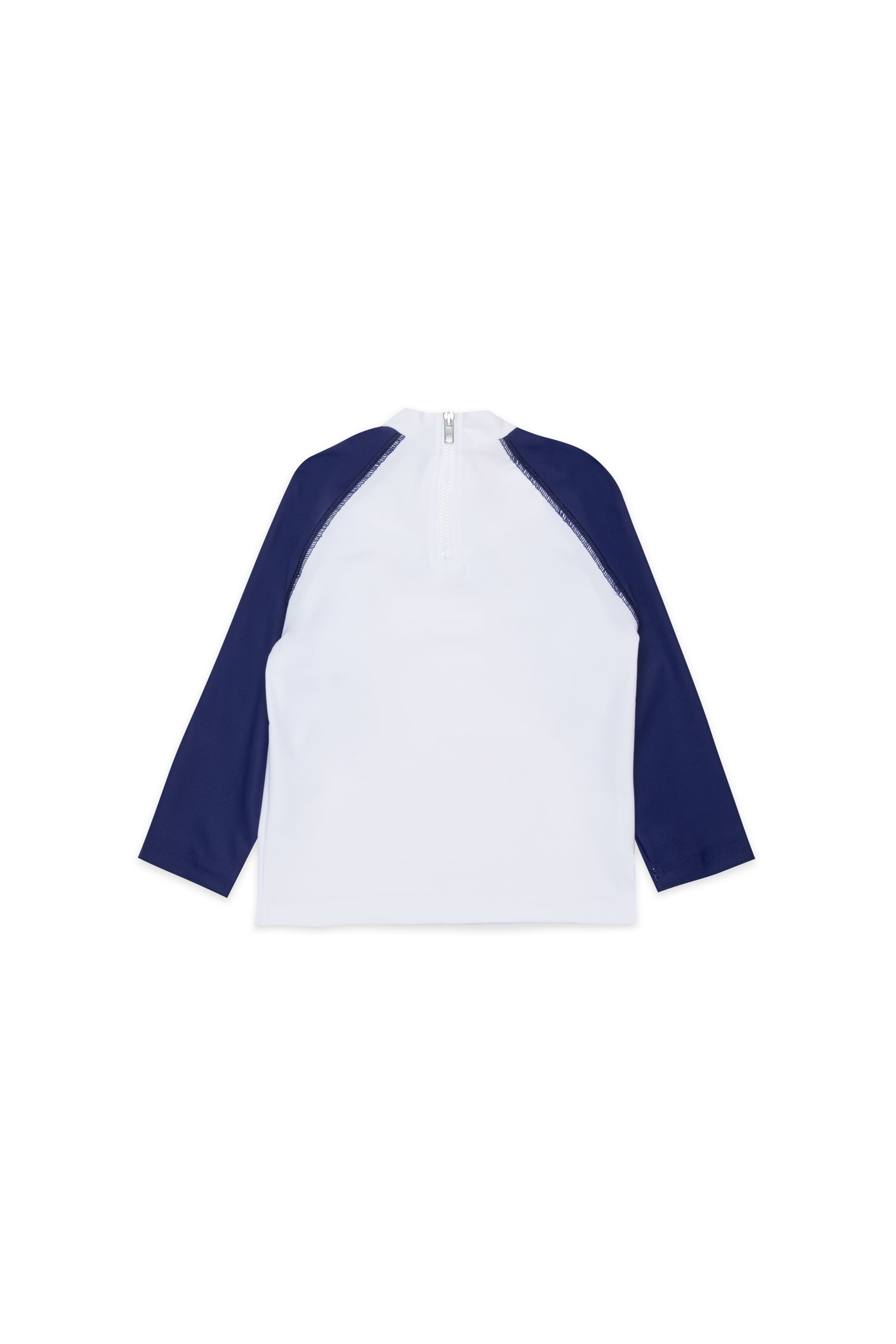 Diesel - MTRIB, Man's Rash guard with high neck in White/Blue - 2